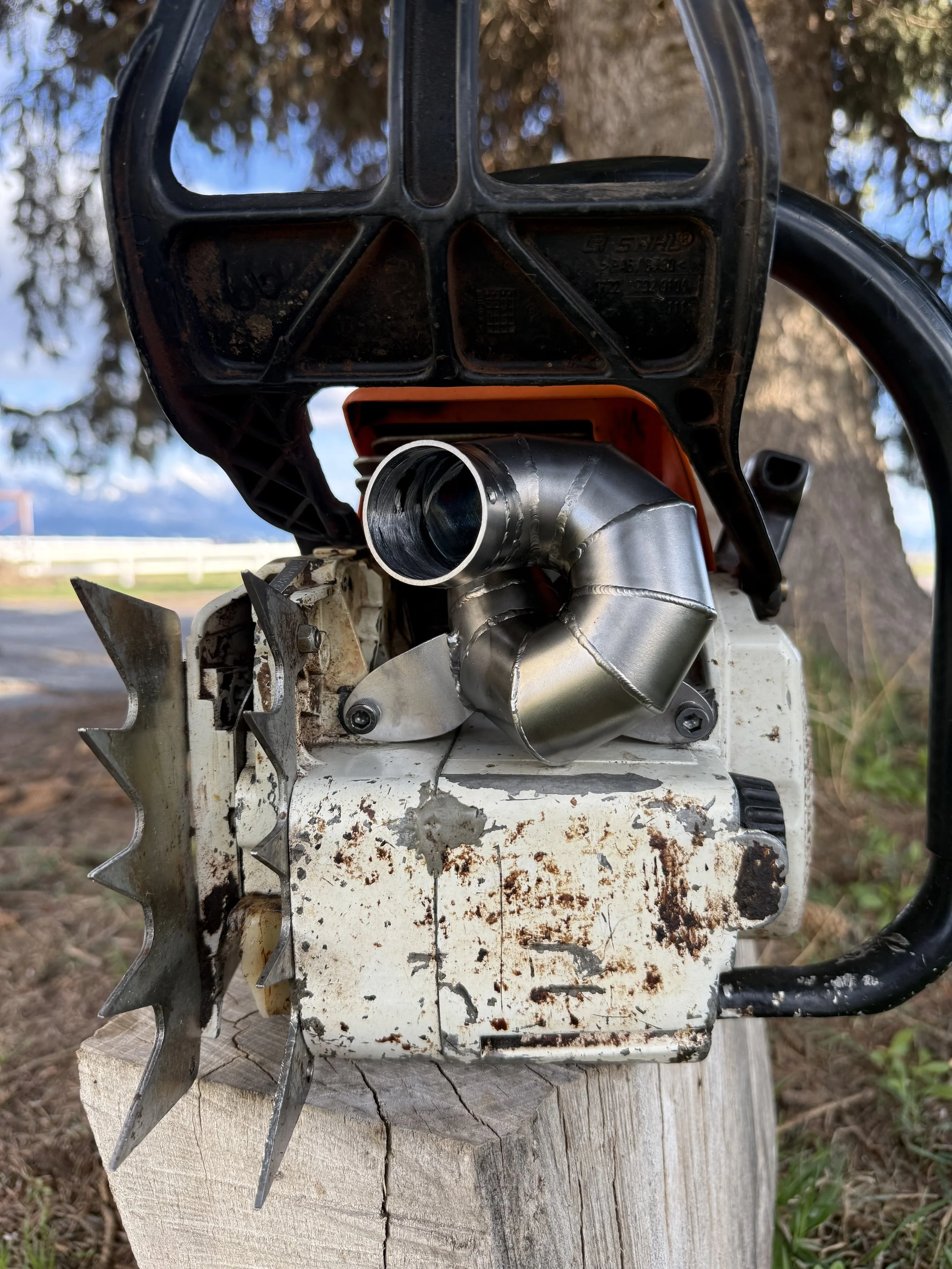 stihl 660 chainsaw exhaust pipe