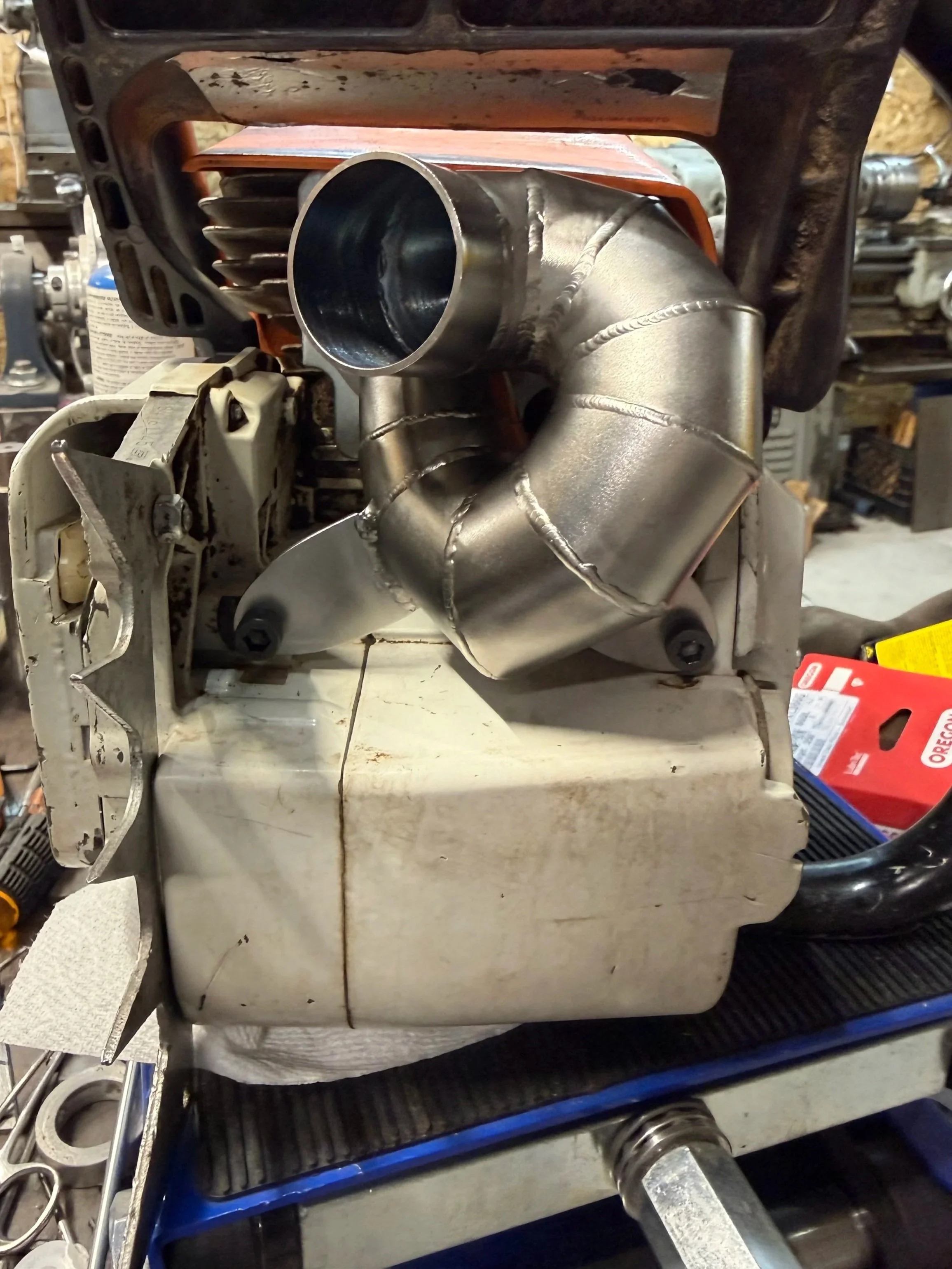 stihl ported muffler