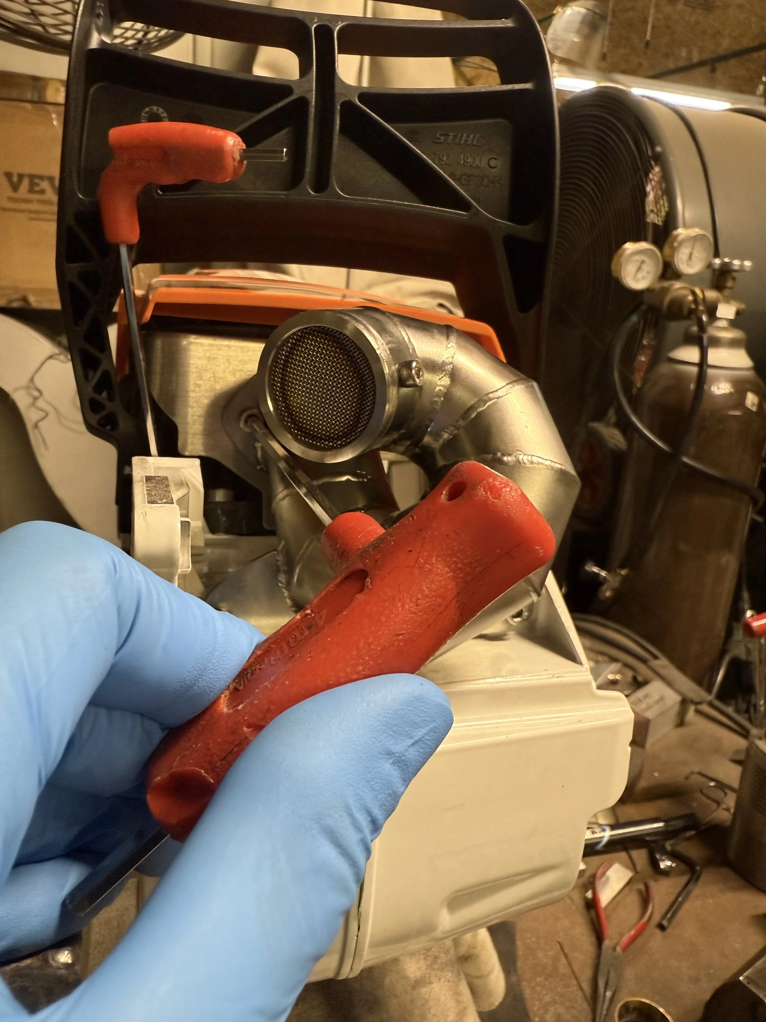 husqvarna chainsaw performance exhaust