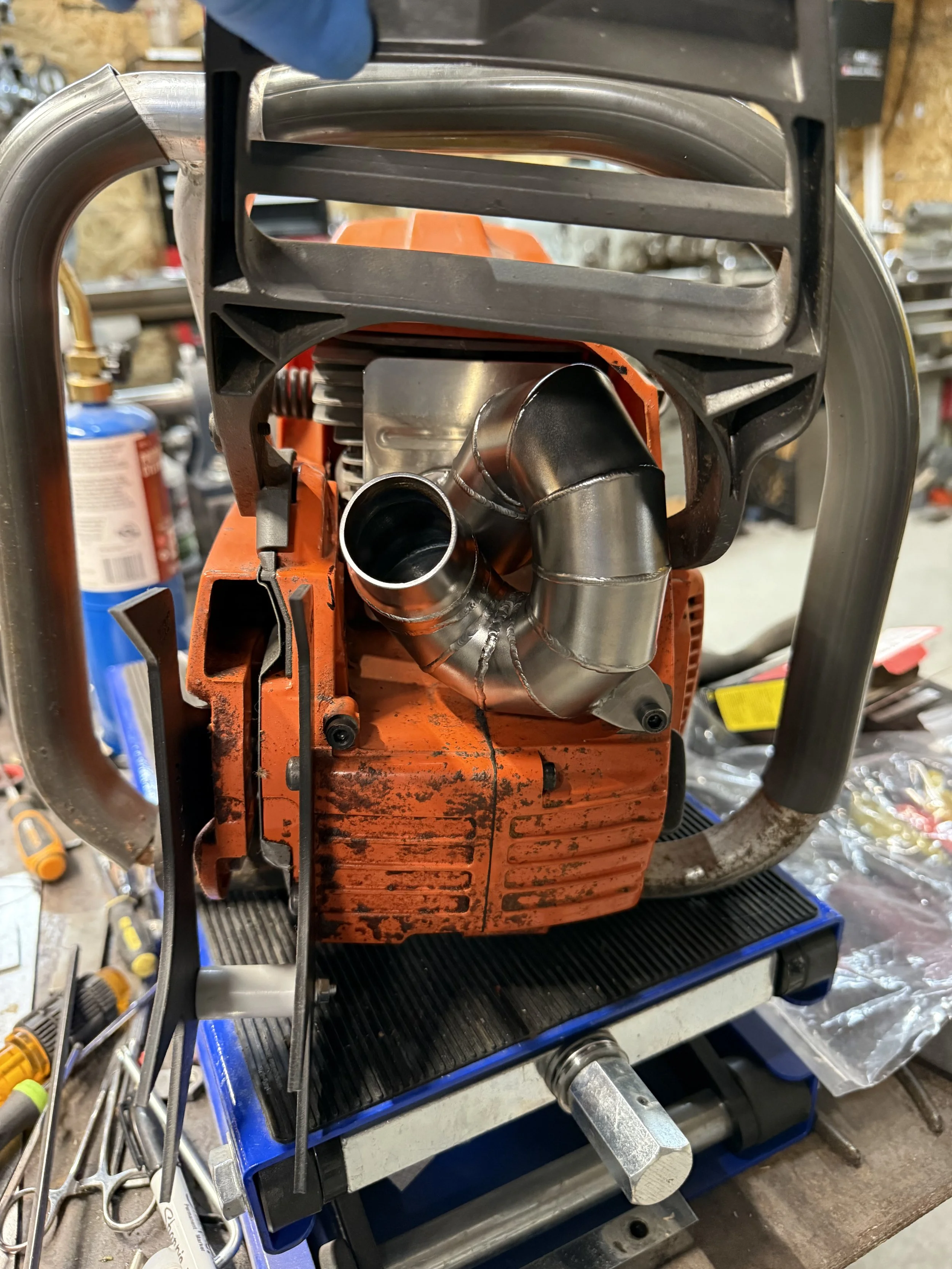 husqvarna chainsaw exhaust