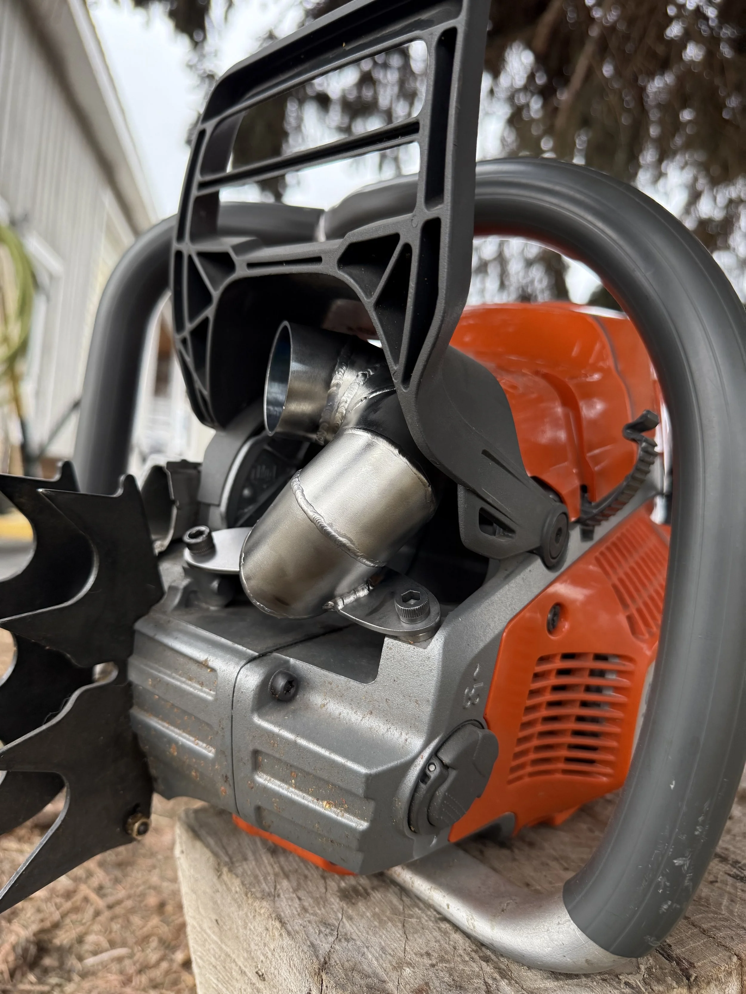 chainsaw ported muffler
