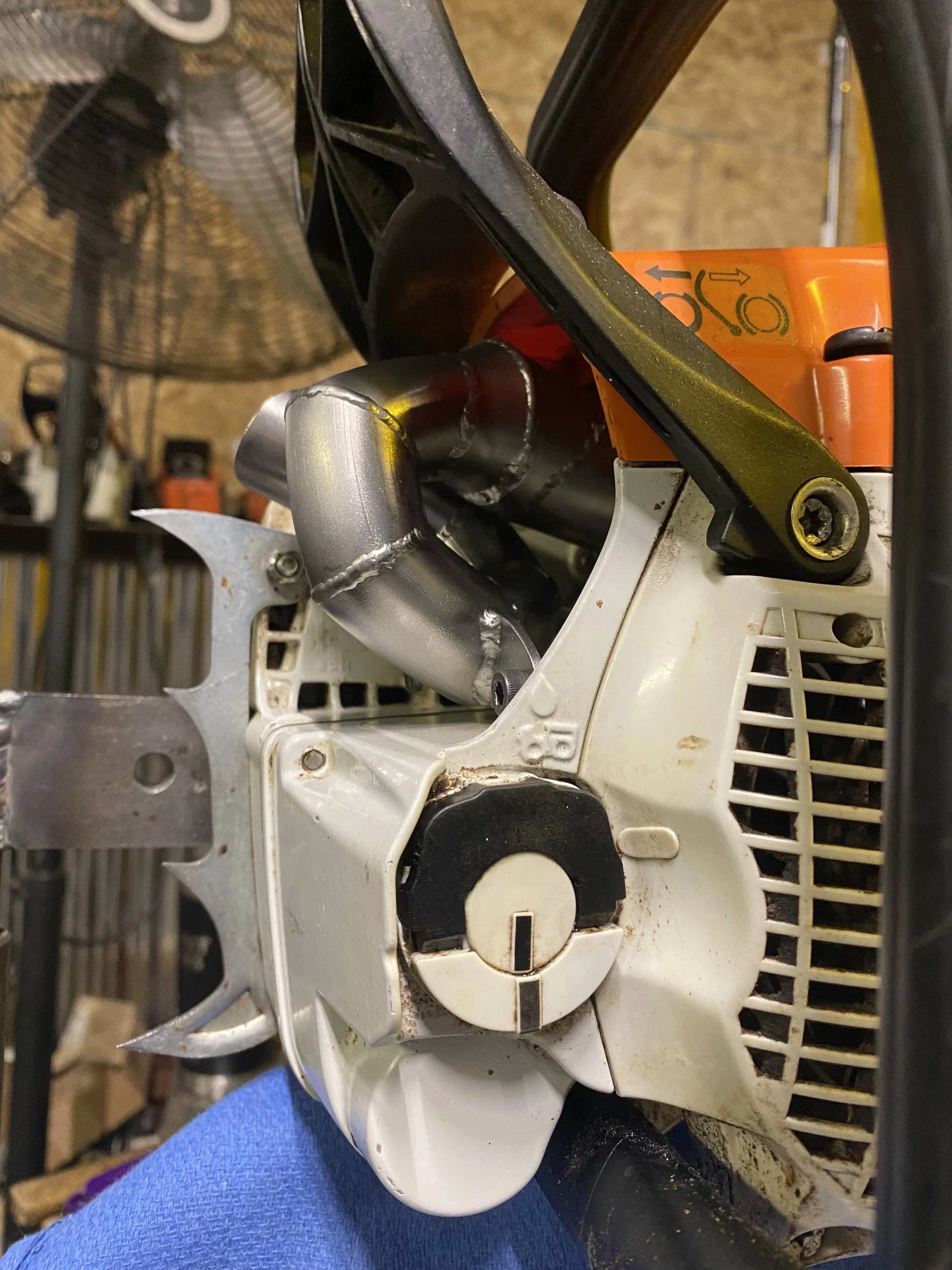 stihl chainsaw exhaust pipe