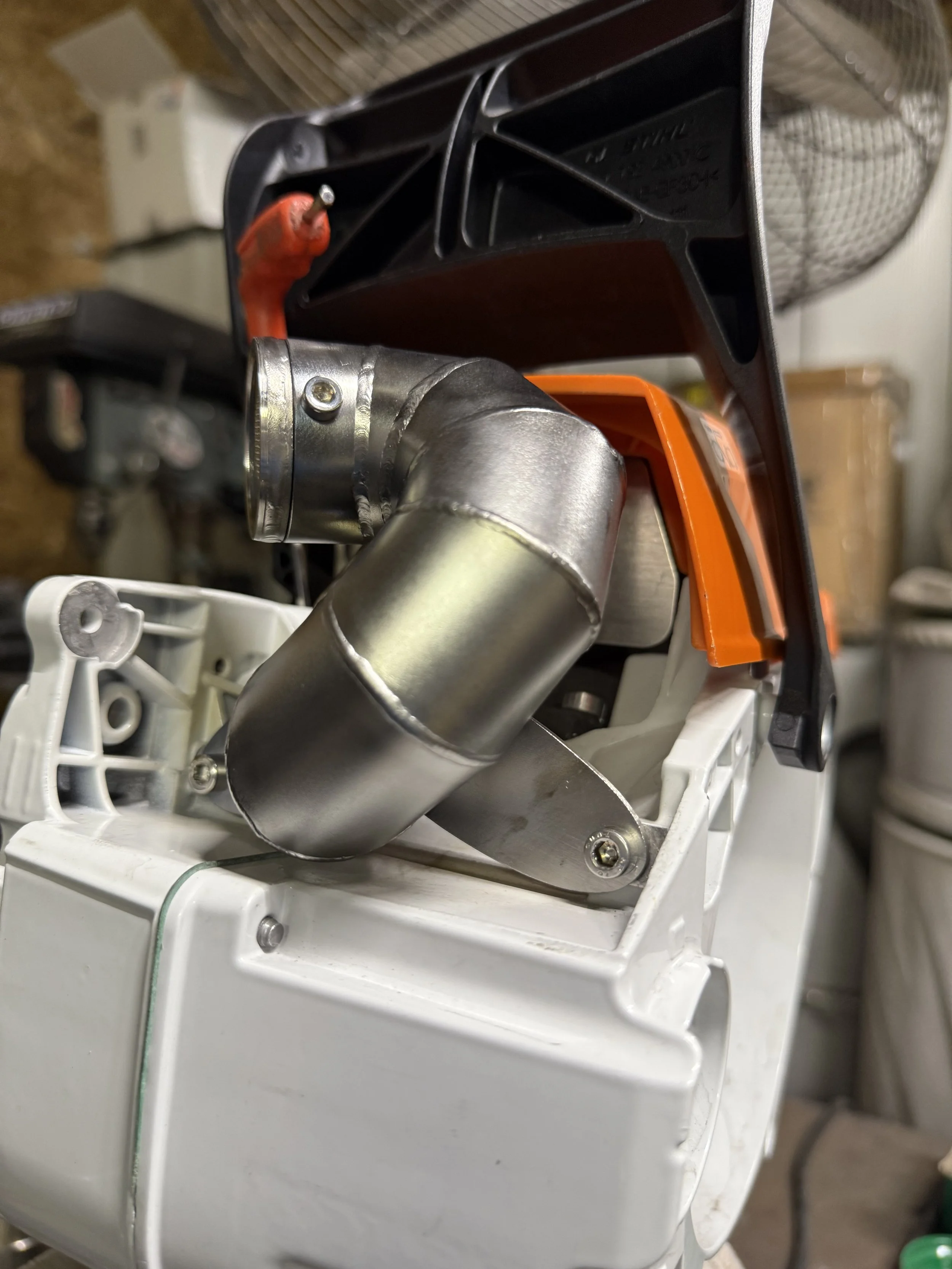 Stihl 500i ported muffler