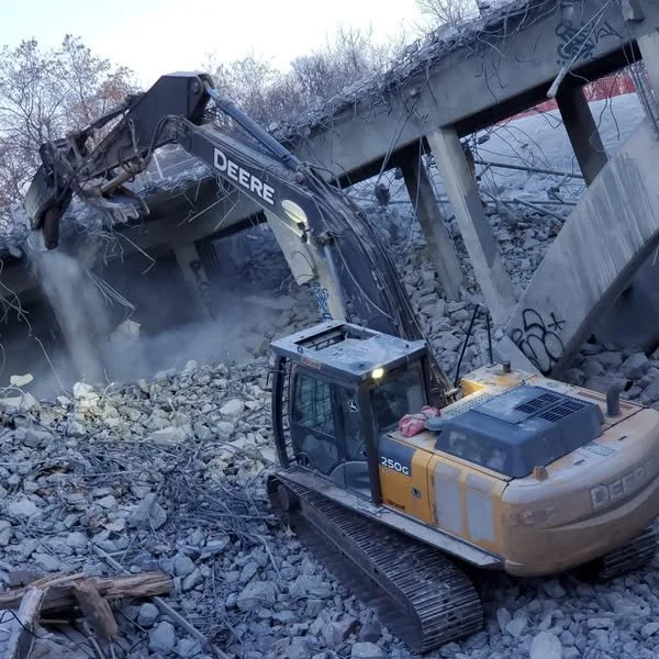 DUGGAN BRIDGE DEMOLITION BY ALL WEST