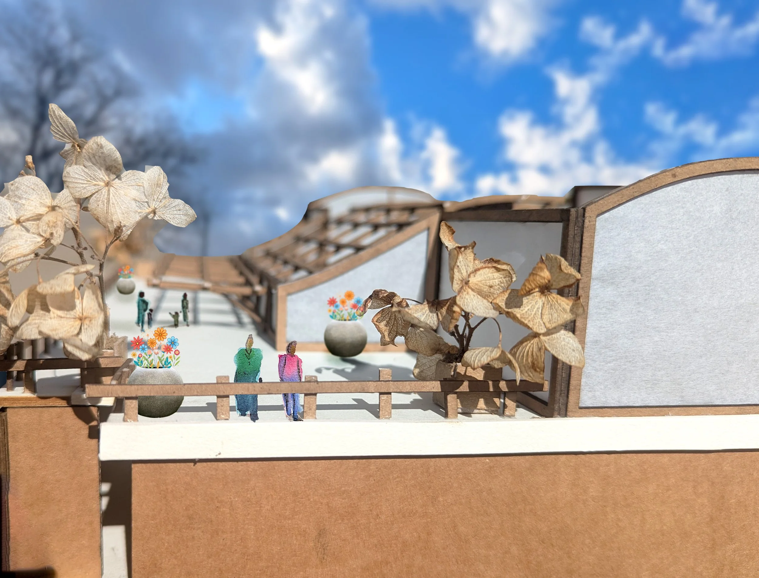 GREEN ROOF MODEL COLLAGE