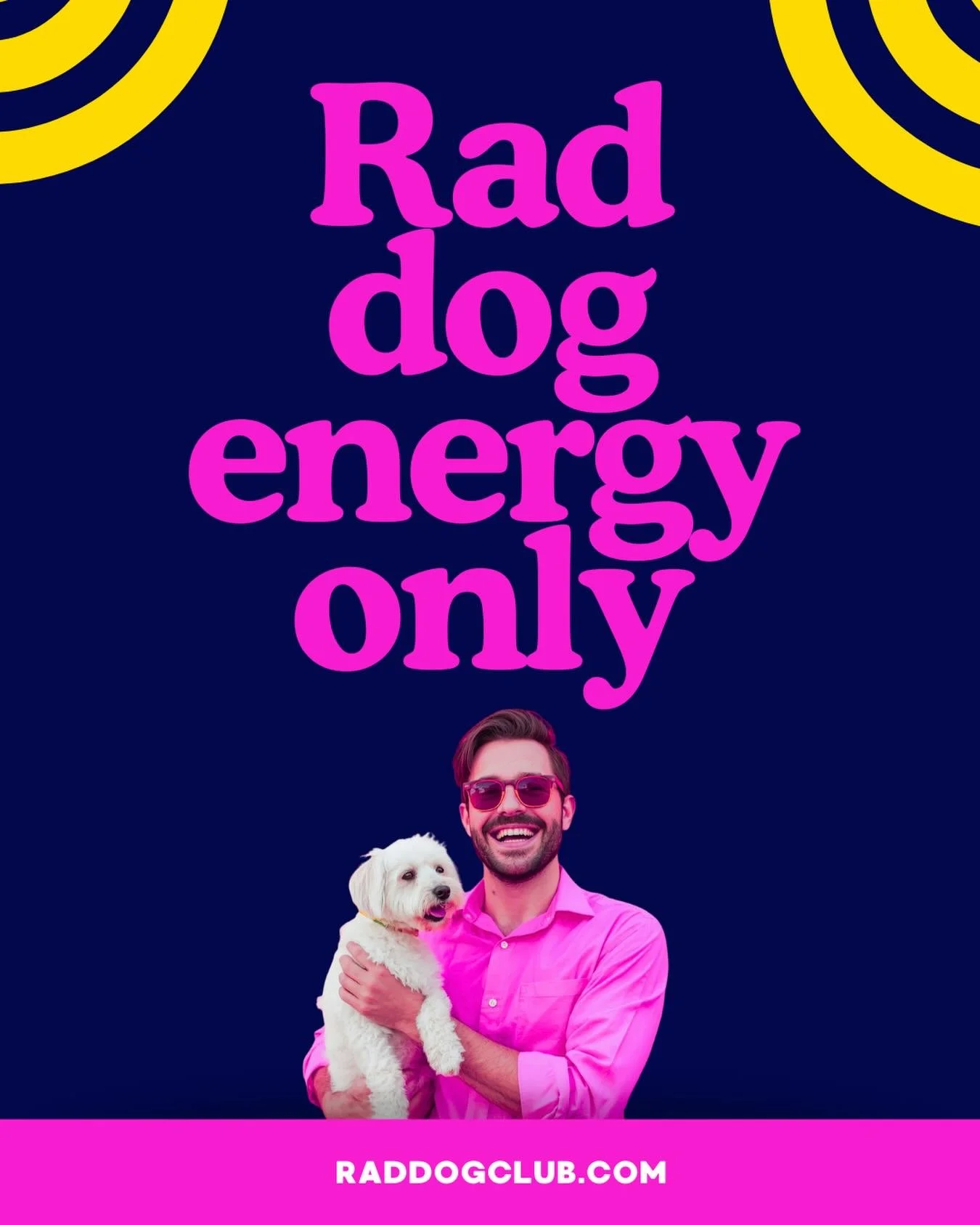 Rad dogs. Rad humans. Rad energy.

We&rsquo;re creating a damn good crew of humans who want to play, work, work out, and vibe with their furbabes.

One membership, endless fun. 

Monitored indoor play &bull; yoga classes &bull; wellness zone &bull; h
