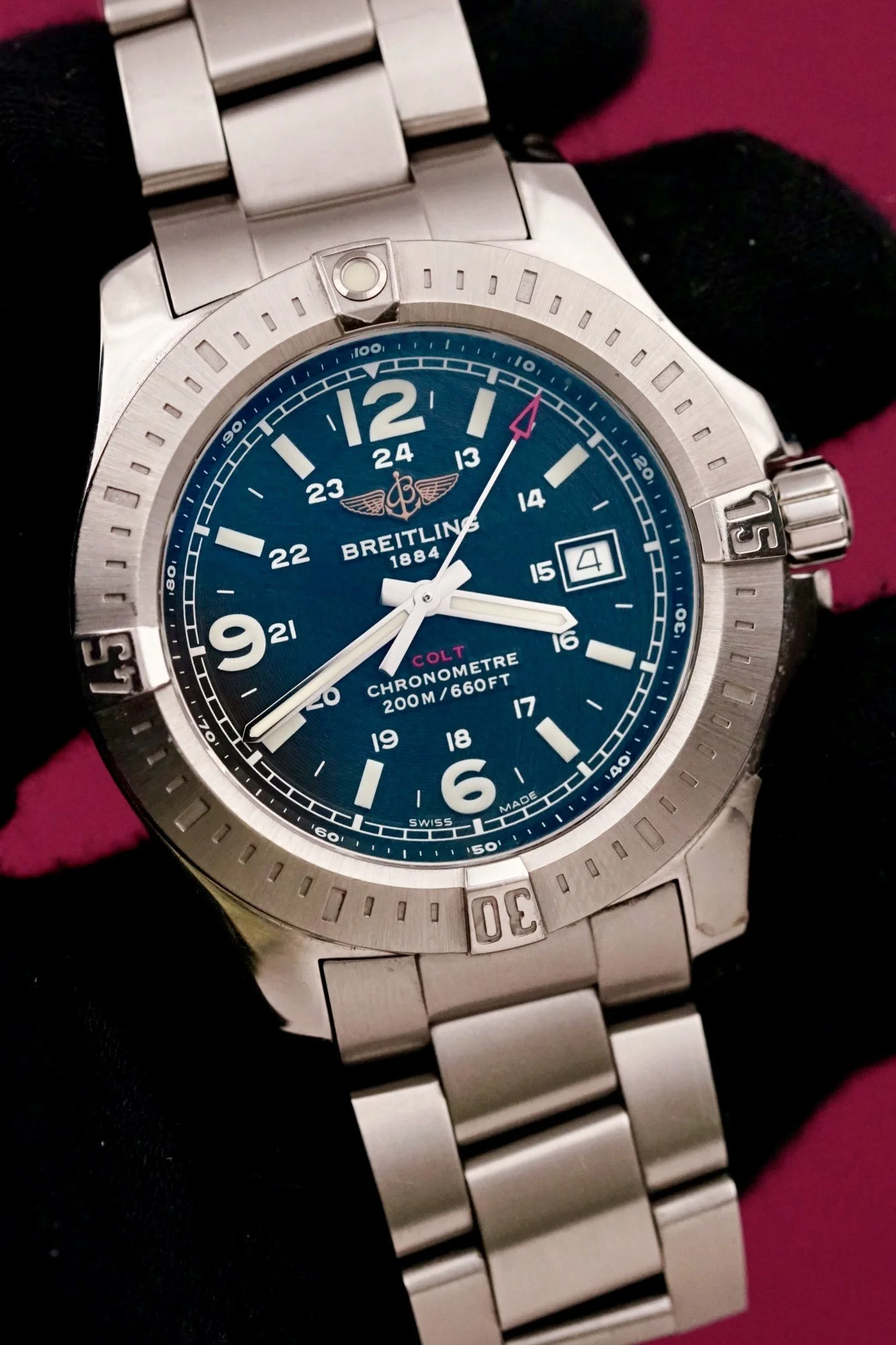 Breitling Colt #A74388 Black Dial Quartz