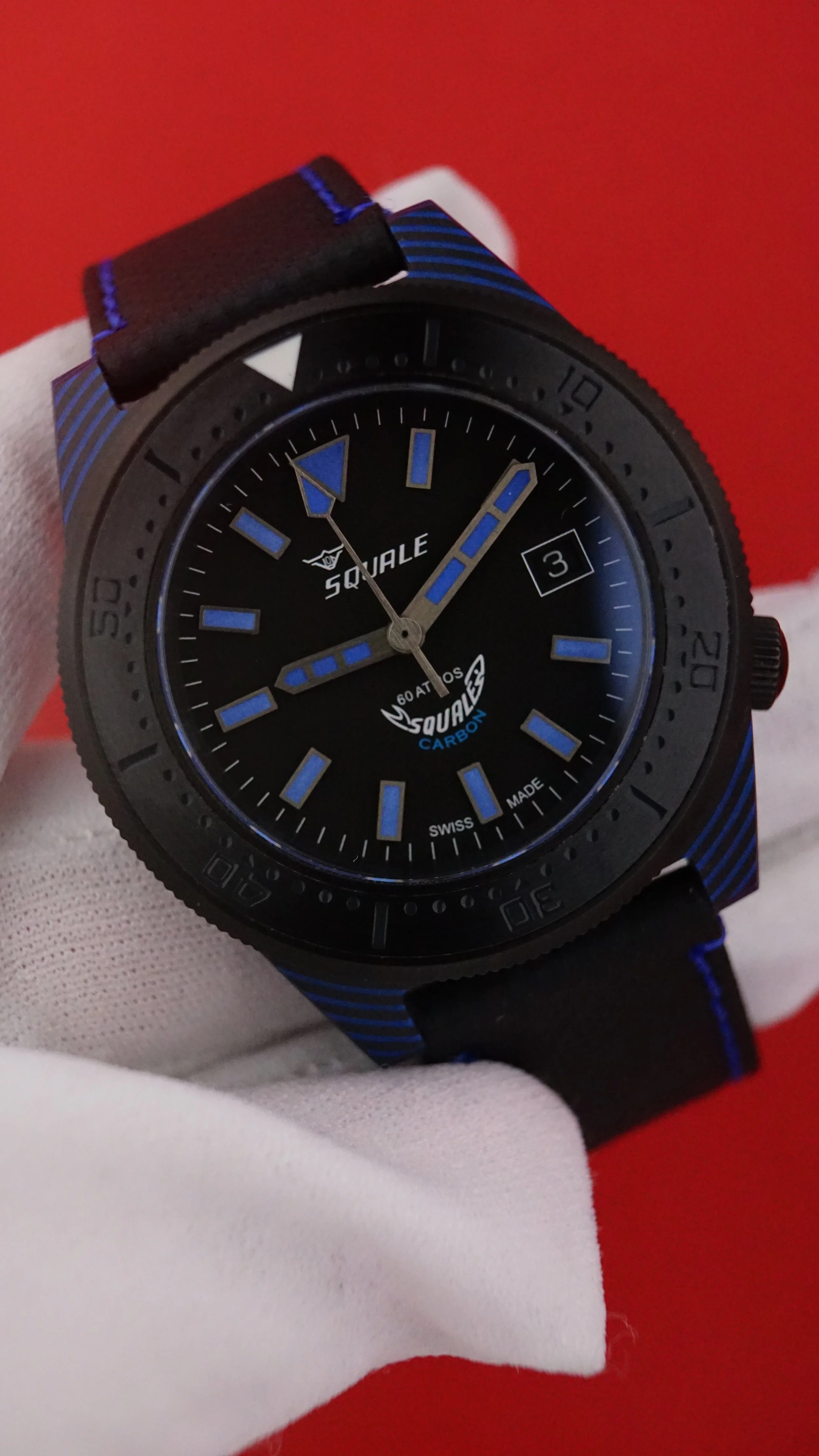 Squale T183 Blue Carbon | Full Set | Pre-Owned