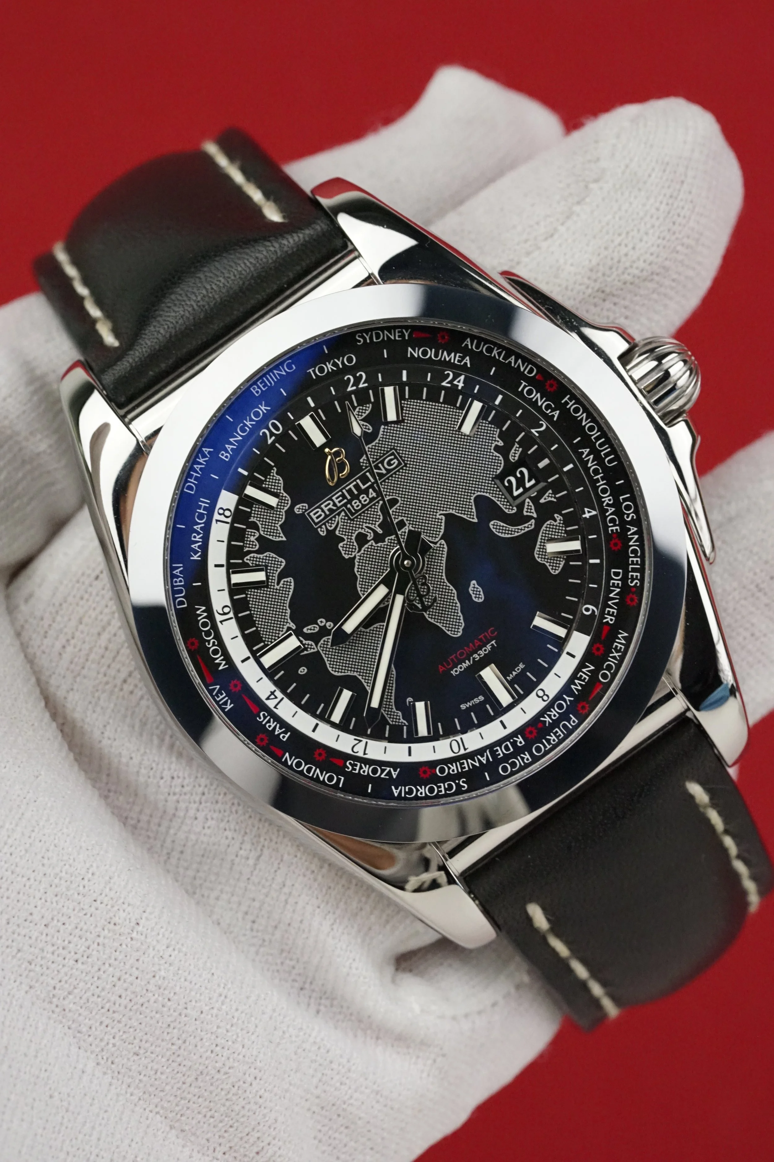 Breitling Galactic Unitime Ref. WB3510 | 44mm | Black Dial | Full Set