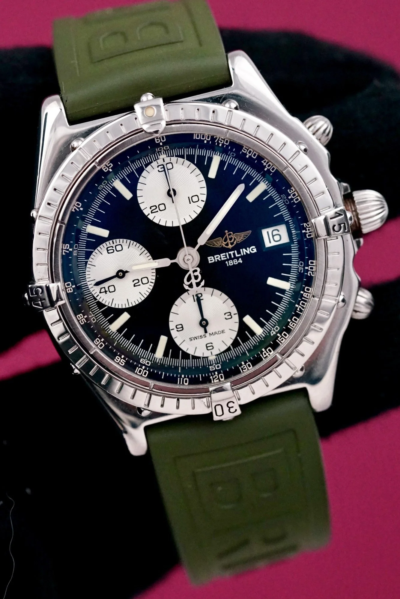 Breitling Chronomat #A13048 Reverse Panda- Needs Service