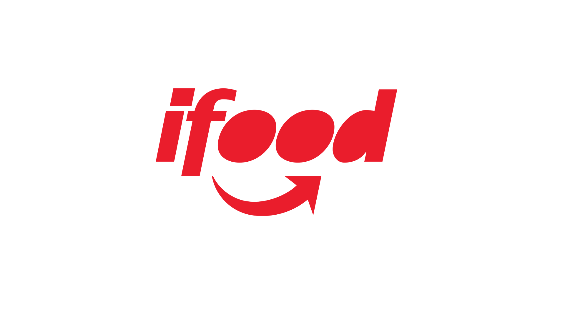 Logotipo da Amazon com a palavra 'ifood' em vermelho, com uma seta sorridente apontando para a direita.