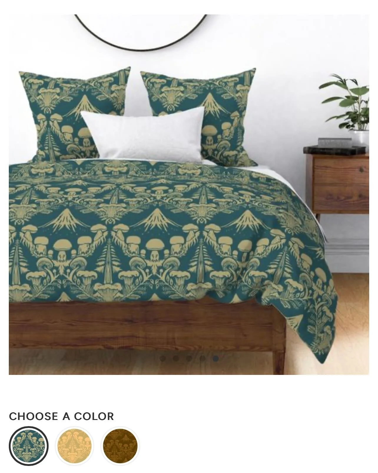 &ldquo;Mushrooms Hunters Paradise&rdquo; now available on fabric and wallpaper, with 3 color choices on @spoonflower -Link in bio-

This design was inspired by my favorite local  foraging spot near at the foot of Mt McLoughlin here in Southern Oregon