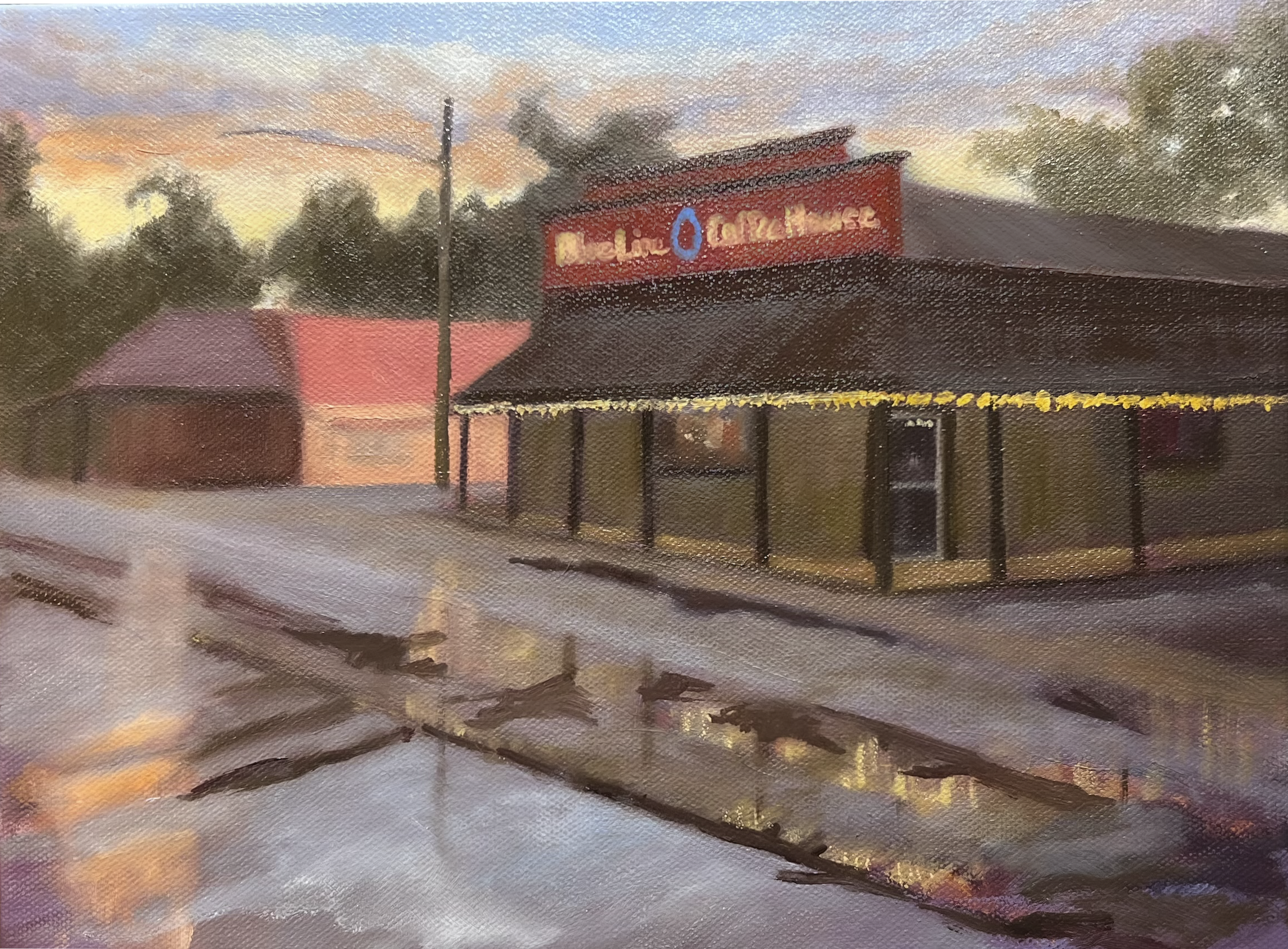 After the rain shower / Blue Line Coffee House