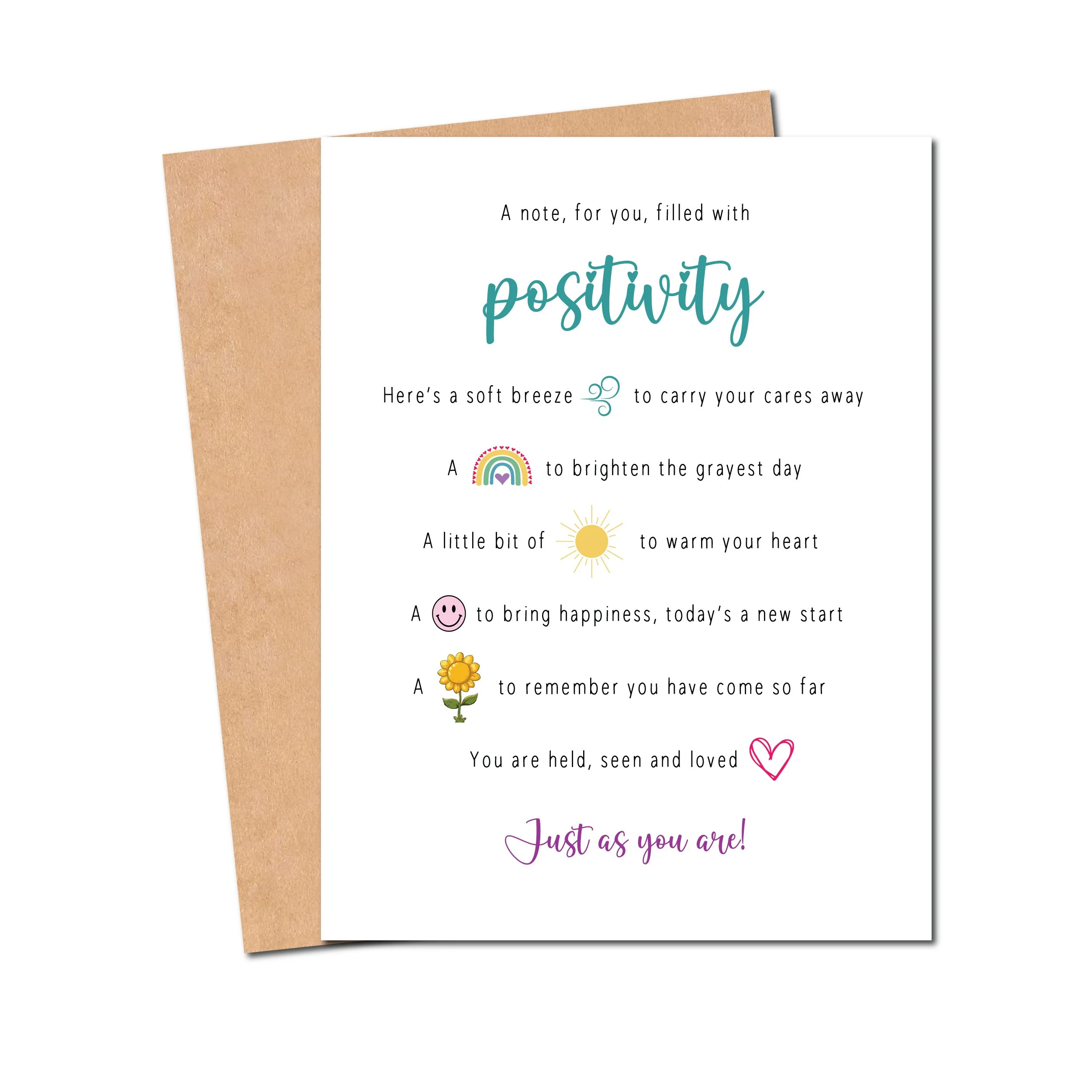 A Note Filled With Positivity Card