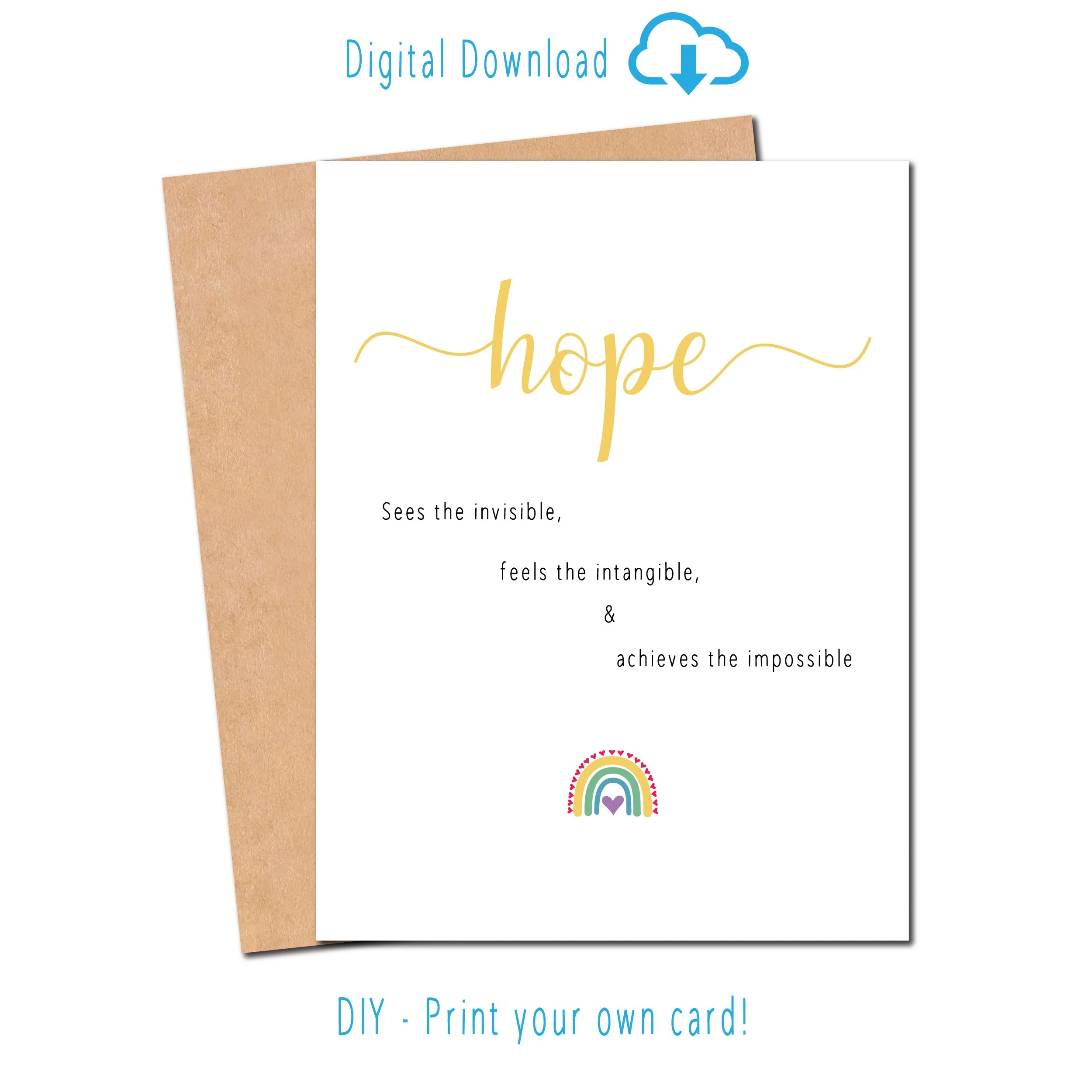 Sharing hope with others, whether through words, actions, or something as simple as a card, can create bonds of empathy and compassion.