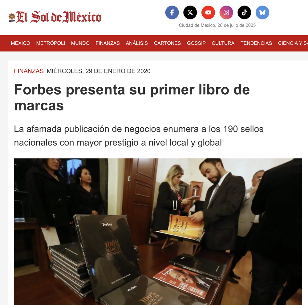 Trayectoria editorial Forbes