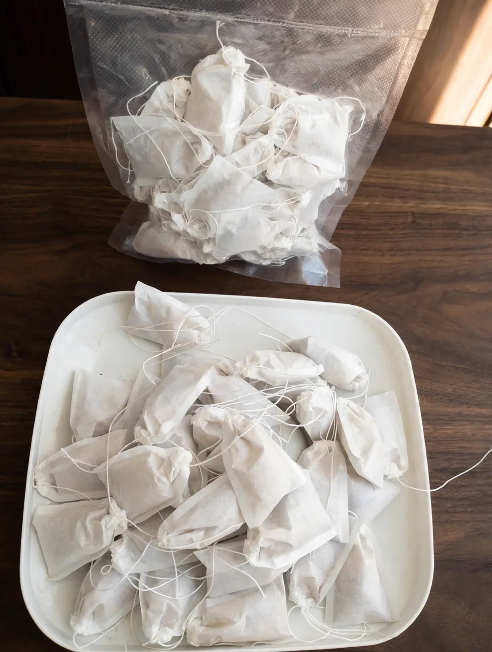 TriNeuroBrew 32 Monthly — a full tray pile and the sealed bag