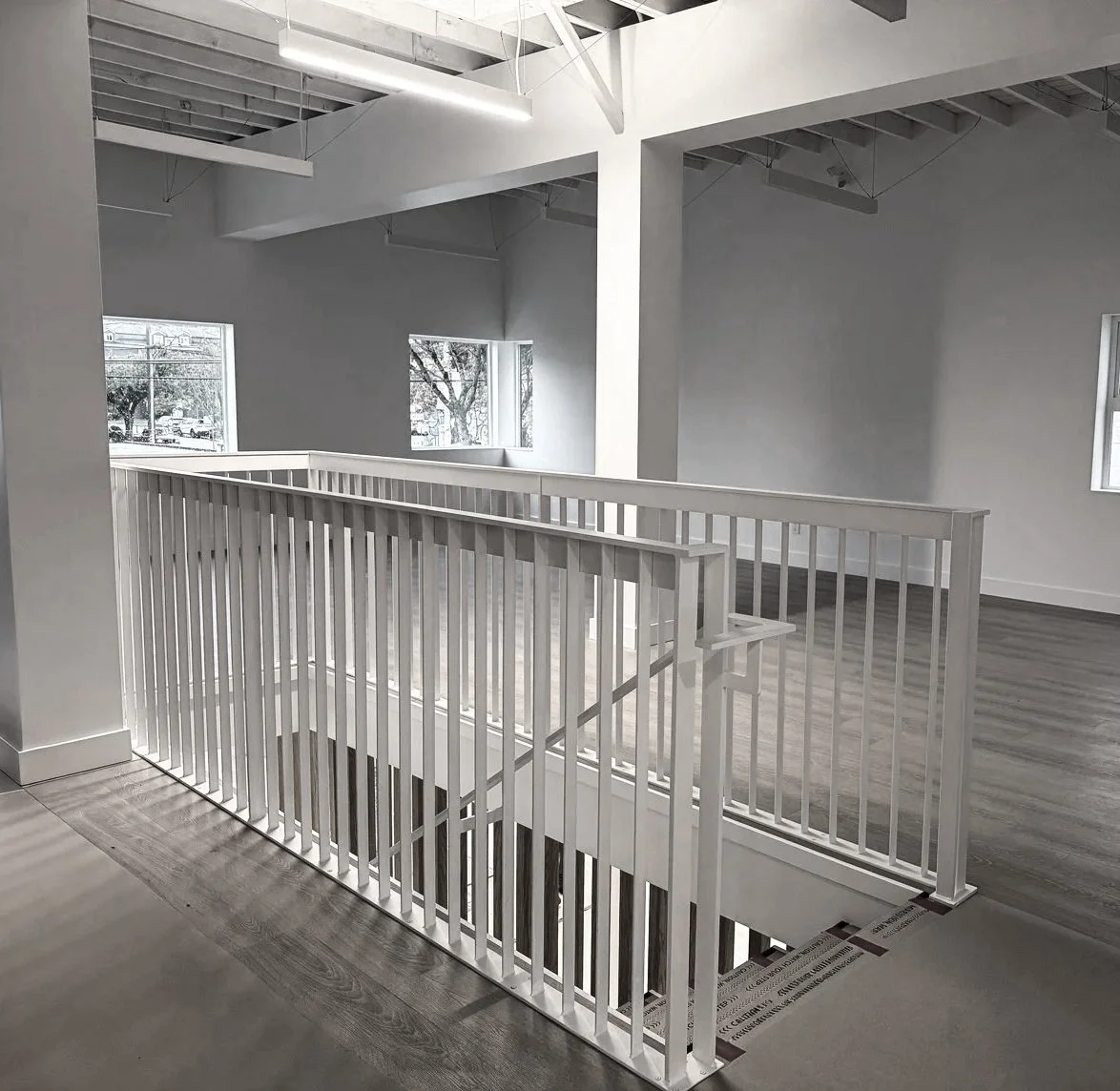 Custom interior metal railing for staircase in Vancouver home 35