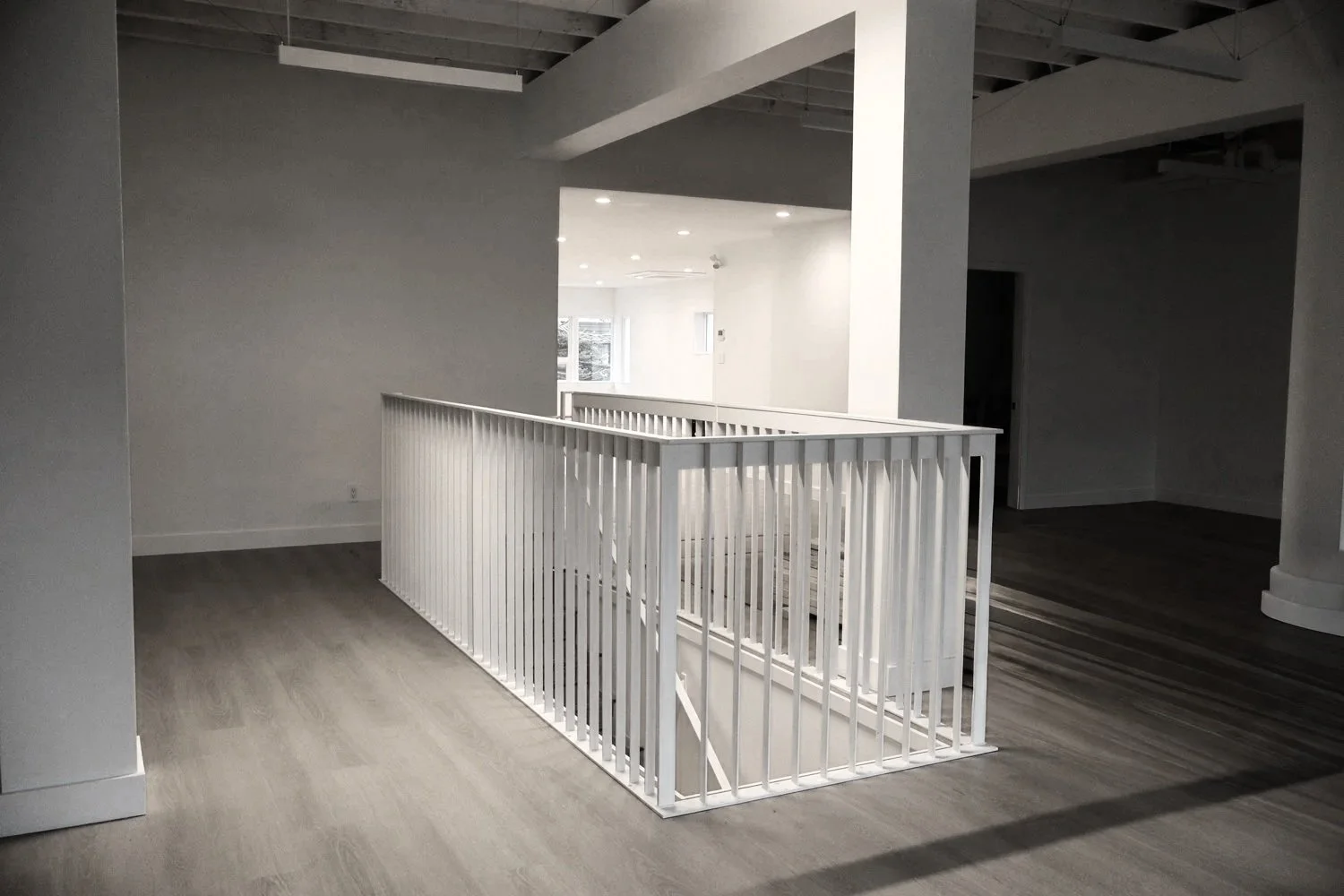 Custom interior metal railing for staircase in Vancouver home 36