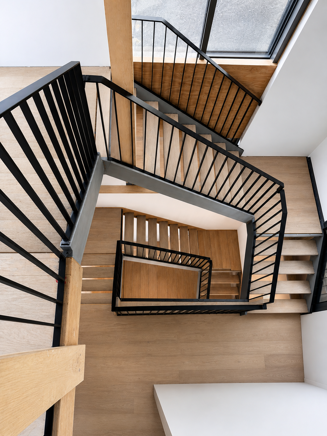 Modern Interior Steel Stair Railings in Vancouver: Minimal Design Meets Structural Strength