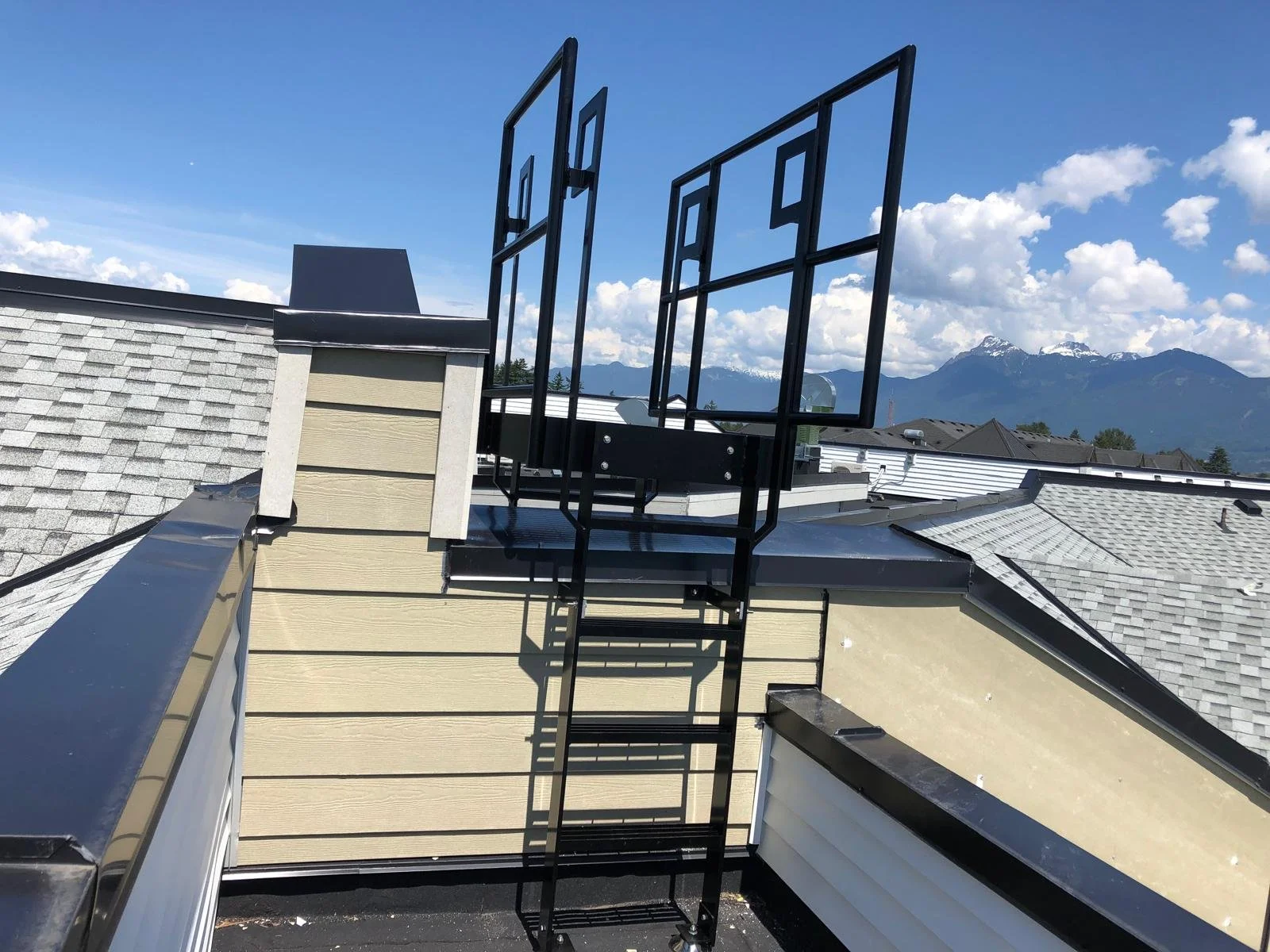 custom metal ladder exterior access Vancouver building 6