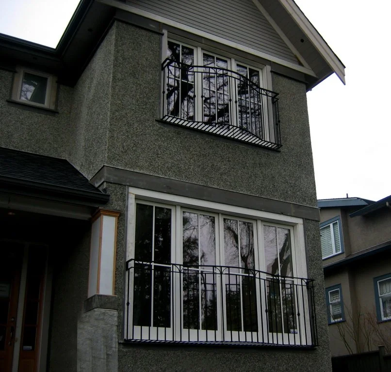 Custom fabricated deck railing Vancouver Iron Age