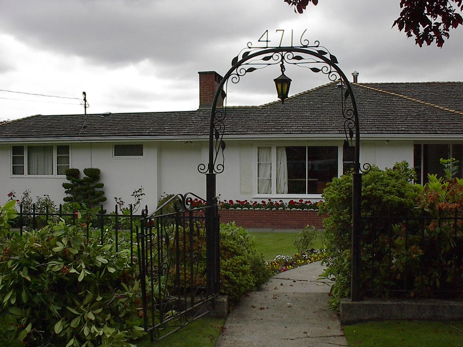 decorative metal garden arbour vancouver landscape design