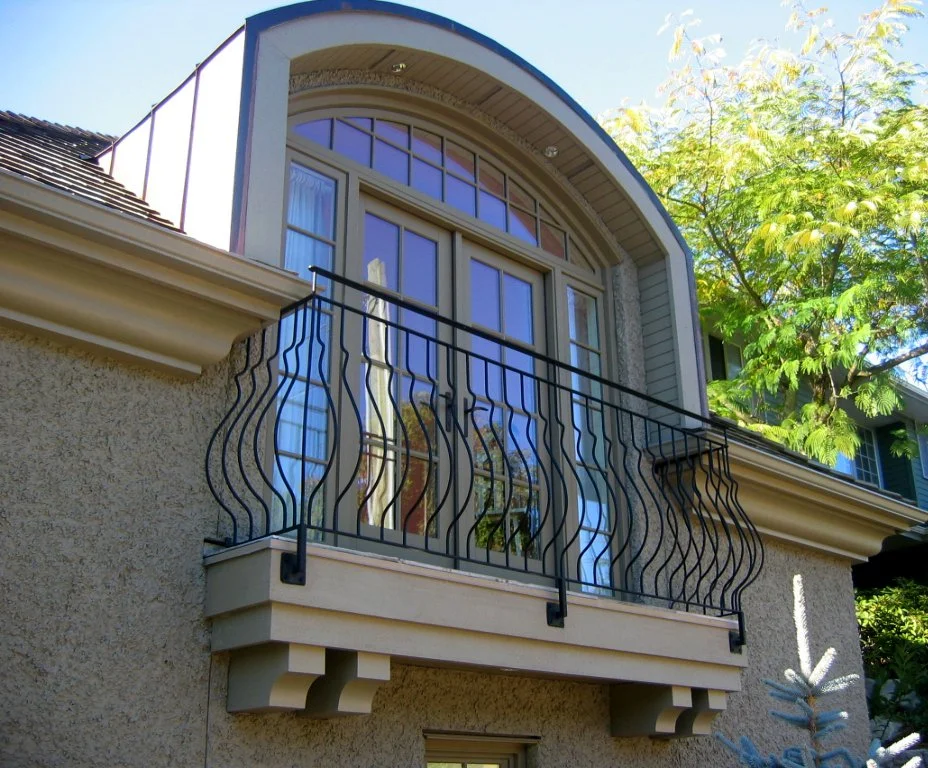 Residential deck railing metal design 2
