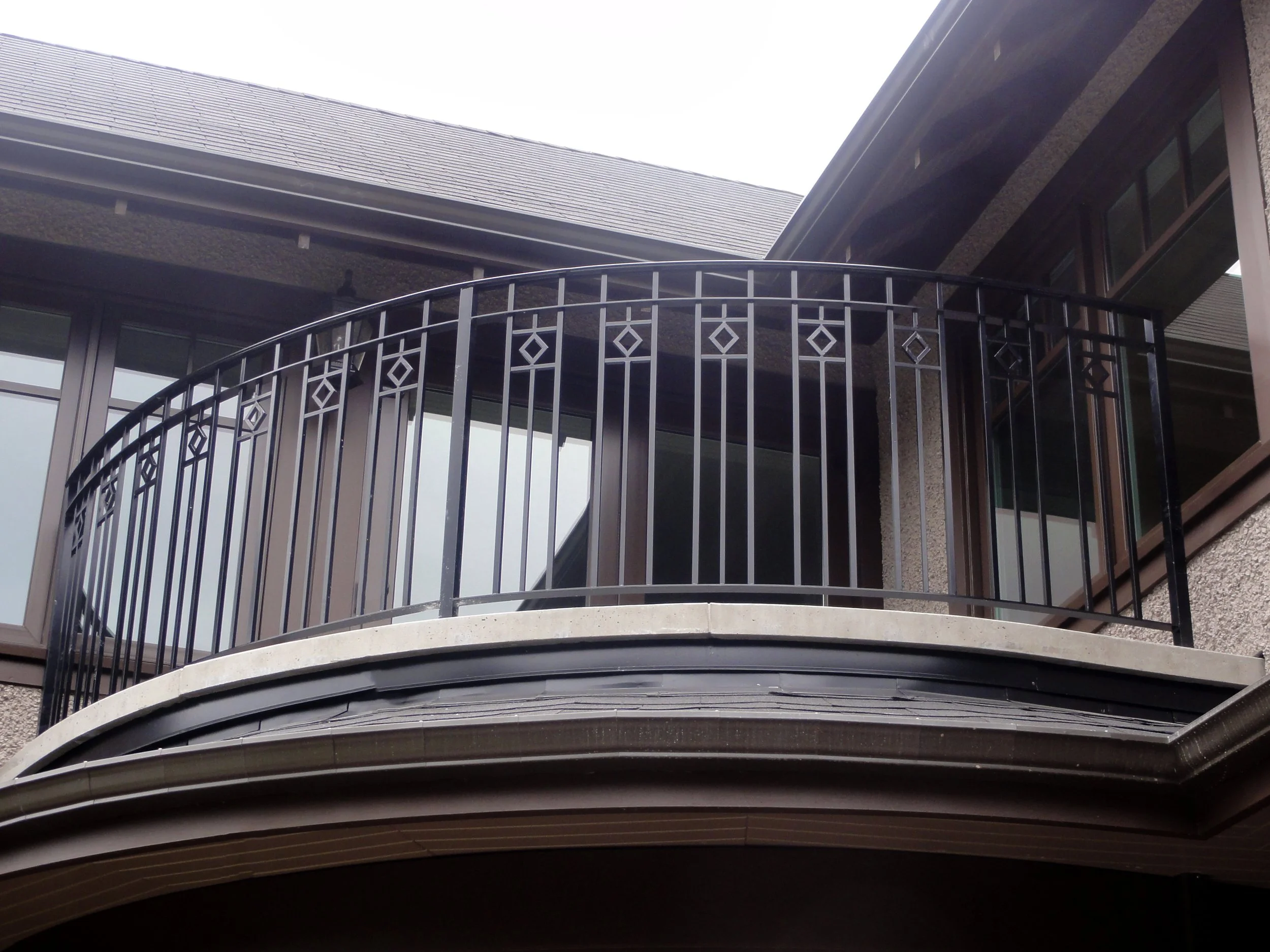 Custom designed deck railing residential project 2