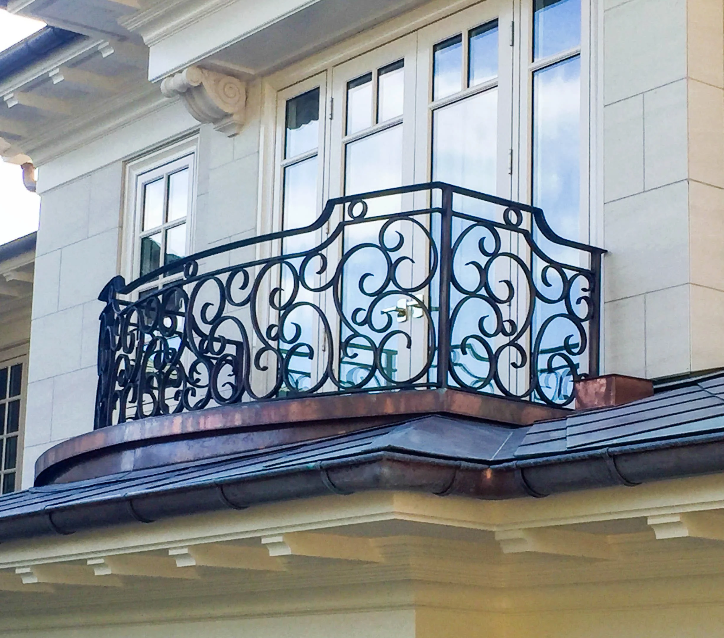 Architectural metal deck railing Vancouver project
