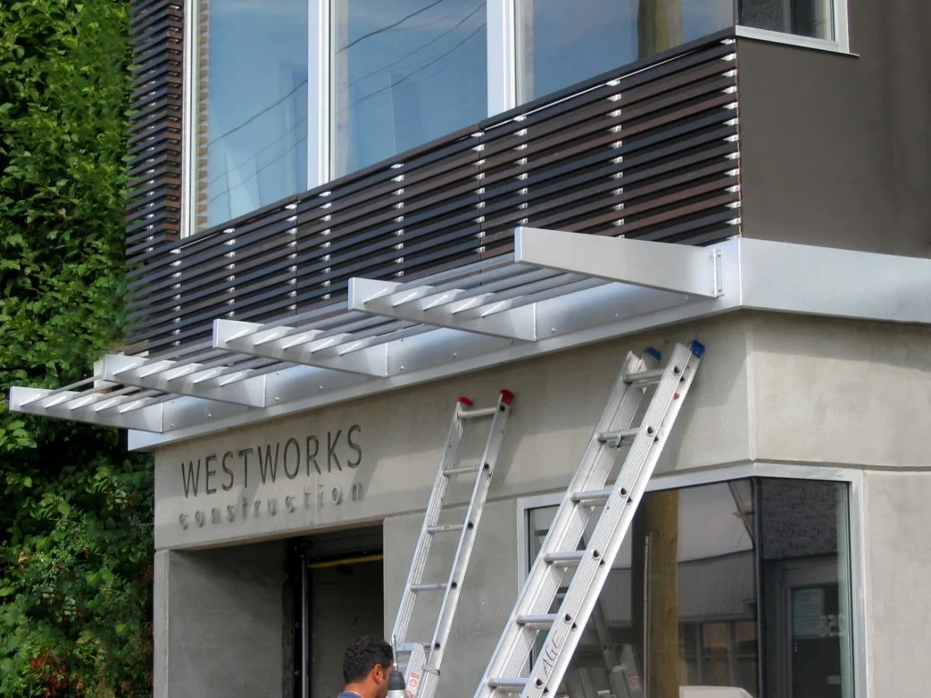 Custom canopy system Vancouver residential project