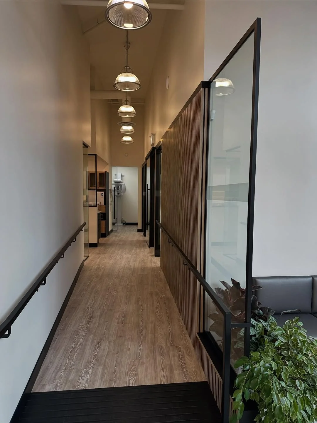 Custom metal handrail for interior staircase | Iron Age Manufacturing 66