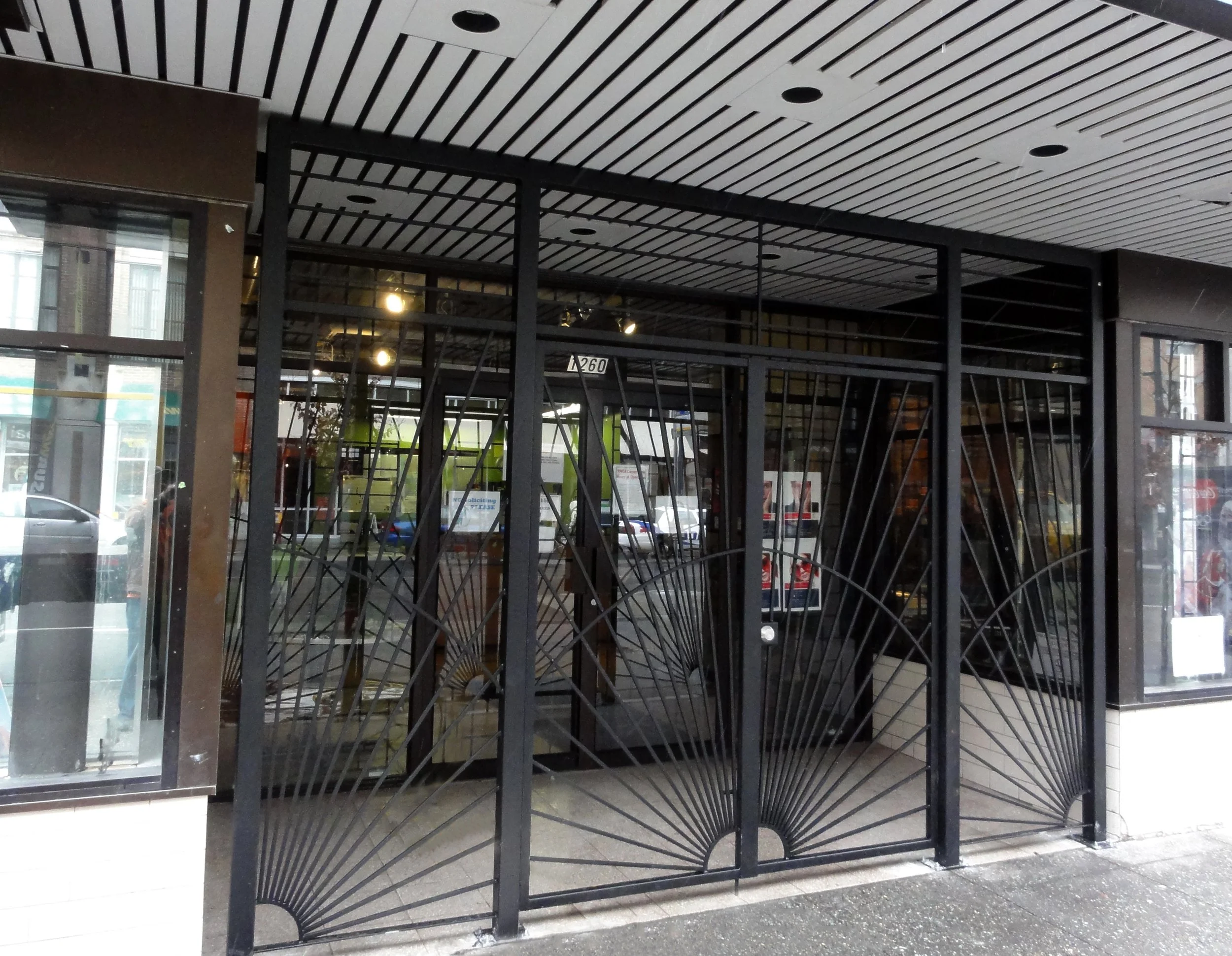 custom metal door design Vancouver residential entrance 7