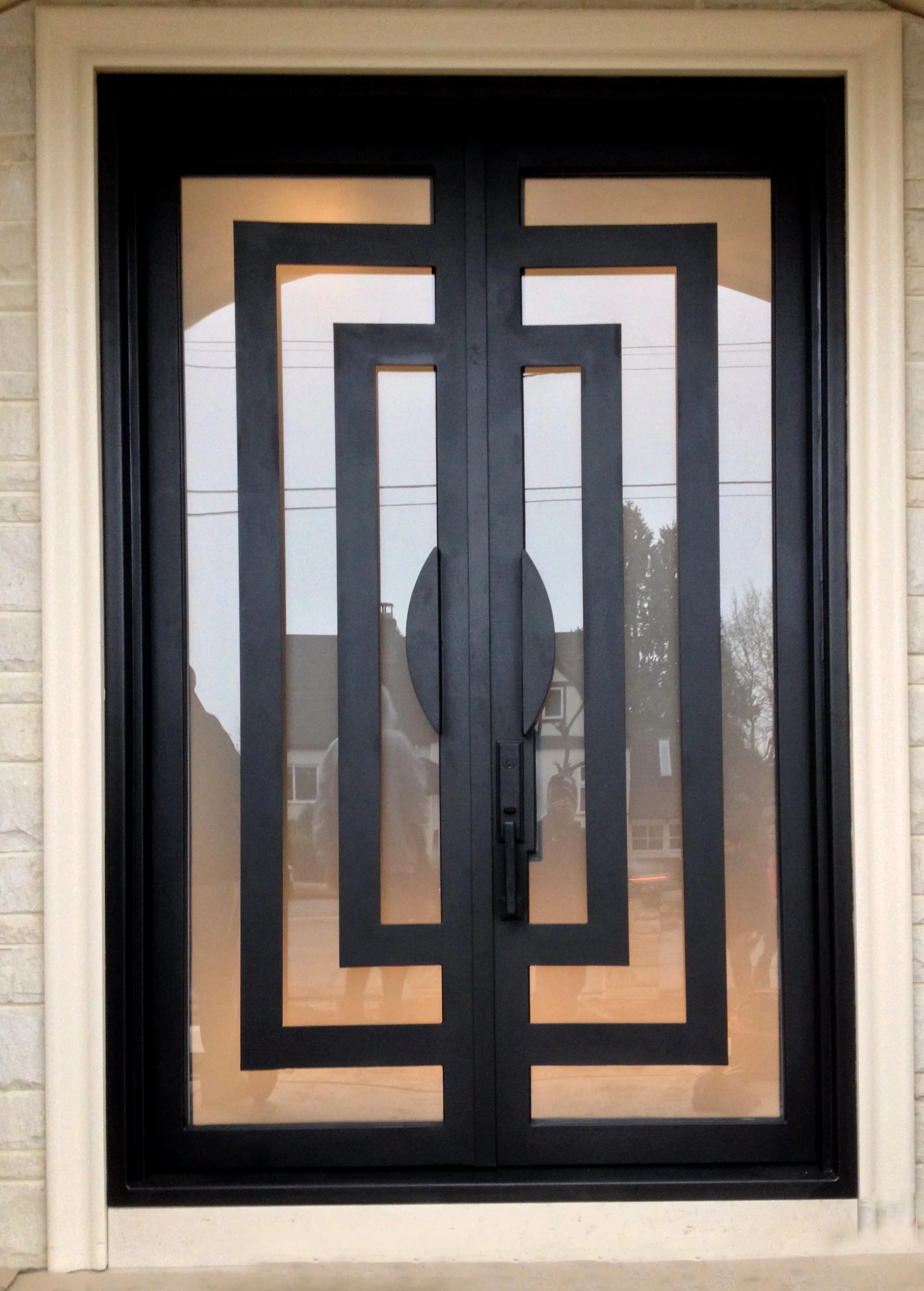 custom metal door design Vancouver residential entrance 5