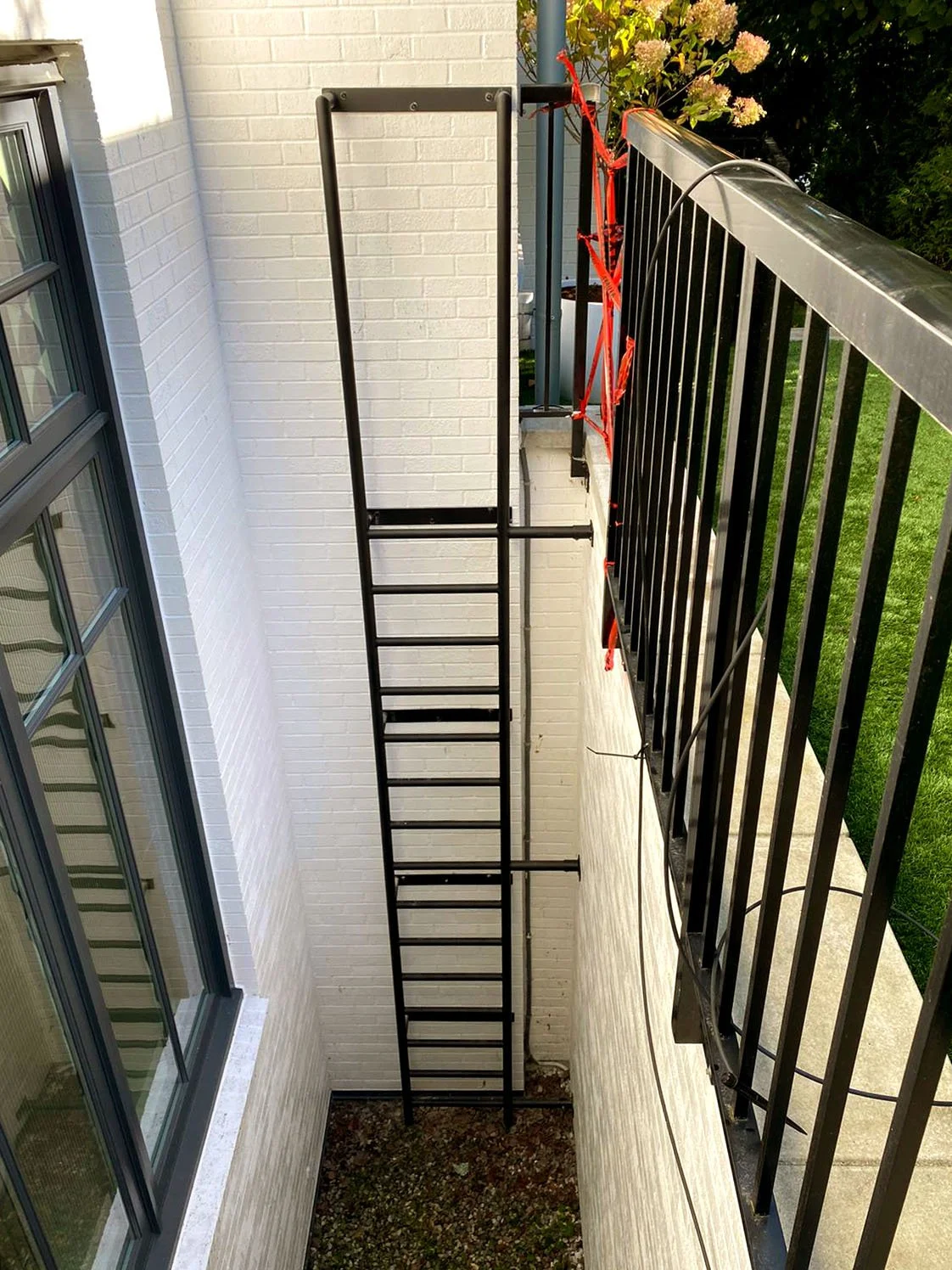 custom metal ladder exterior access Vancouver building 1