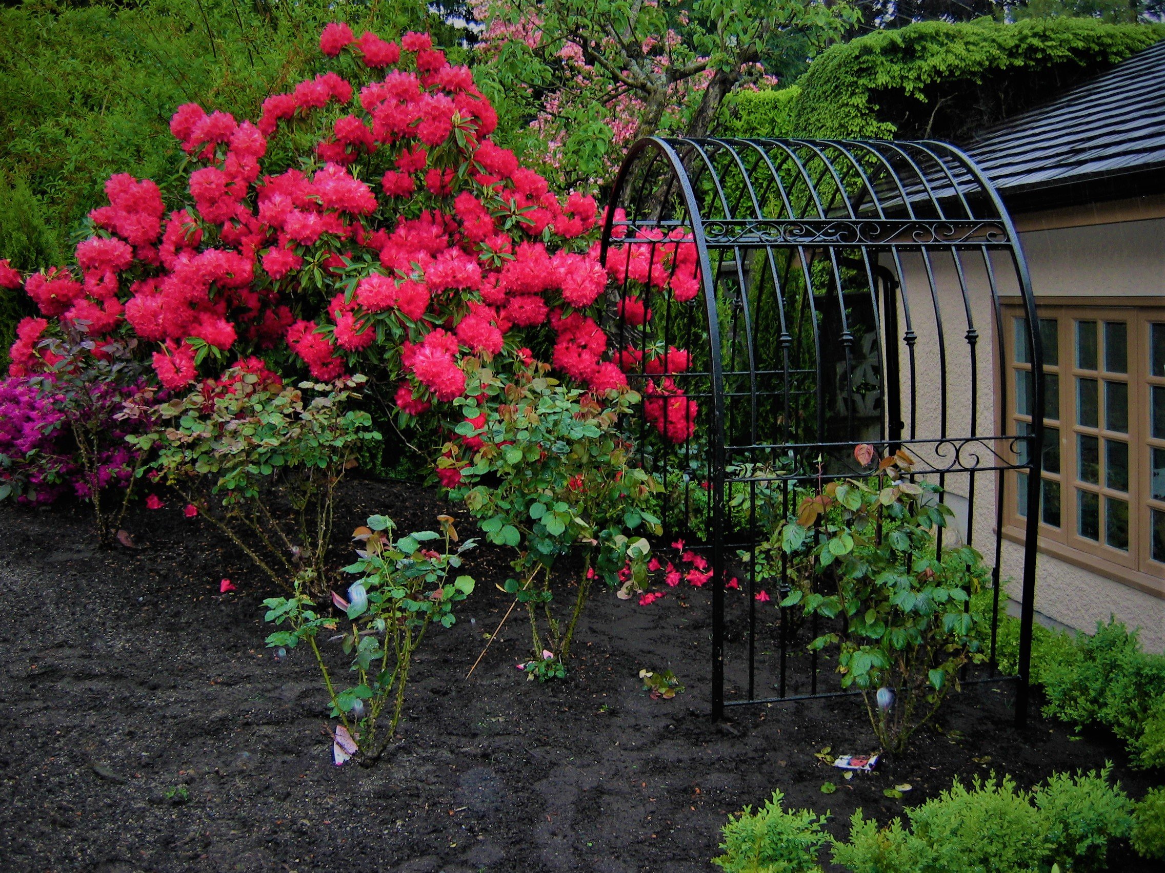 custom metal garden arbour vancouver