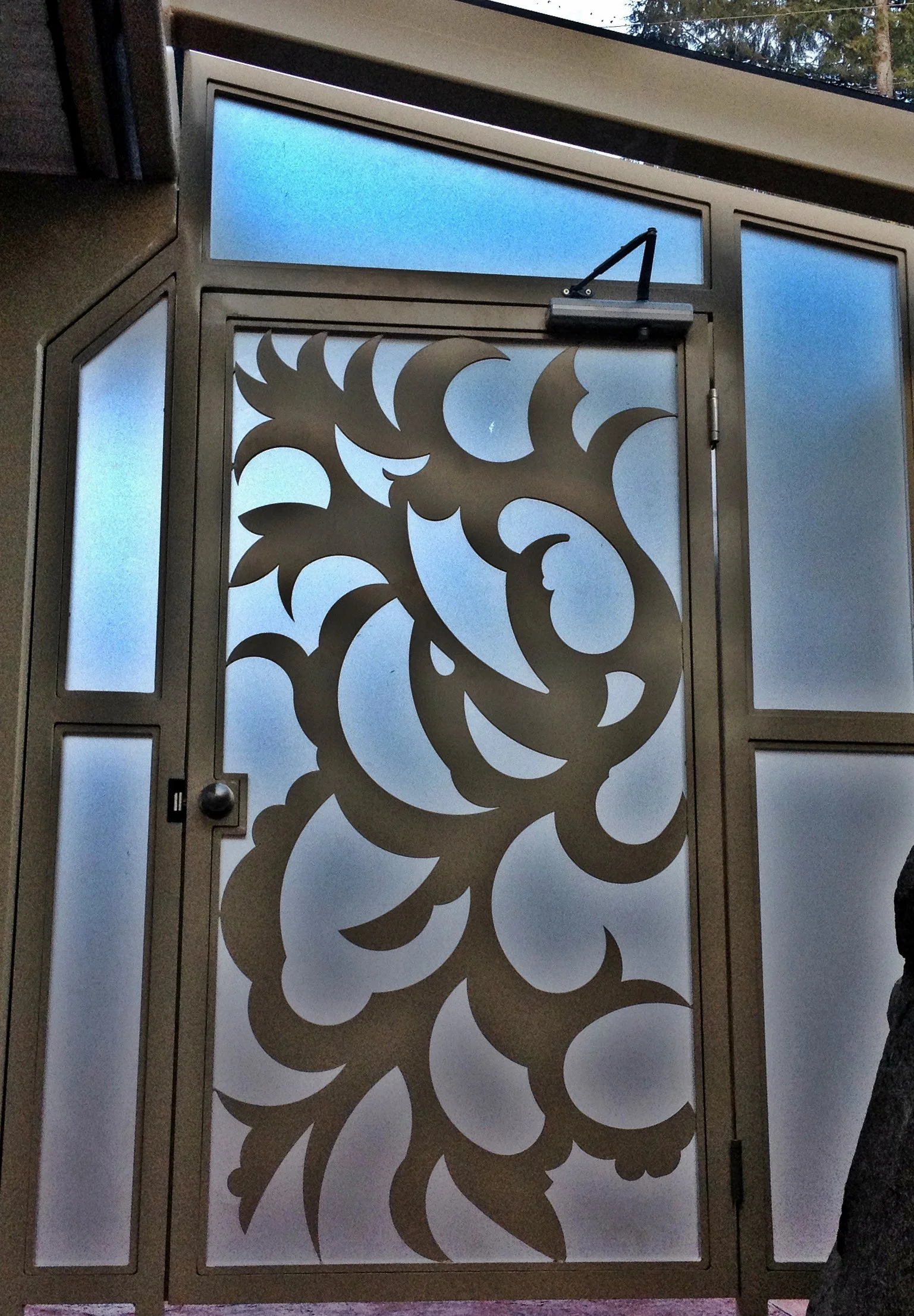 custom metal door design Vancouver residential entrance 6