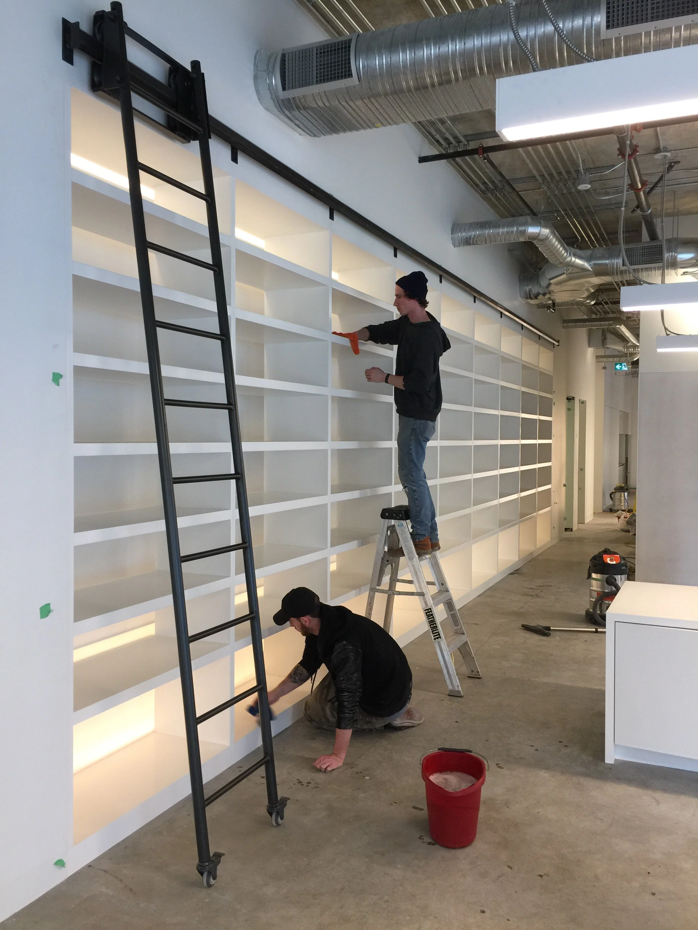 custom metal ladder interior Vancouver building 