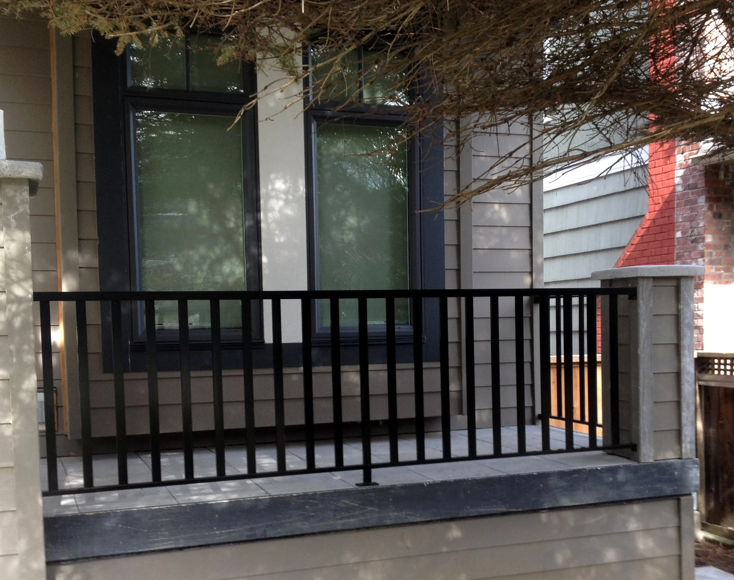 Modern deck railing Vancouver