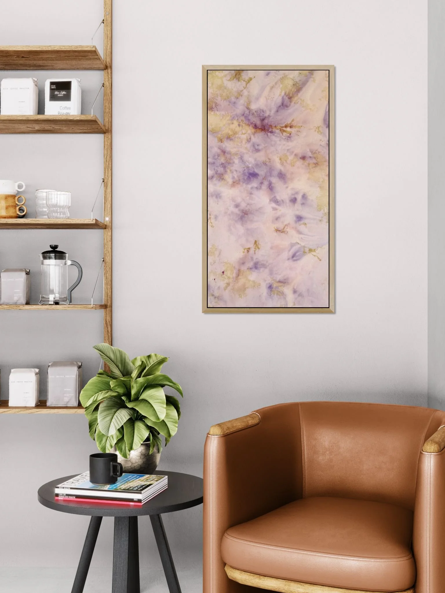 Close-up of a living area with a leather chair.jpeg