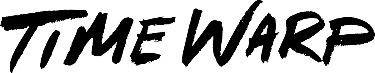 Time Warp Film title treatment black