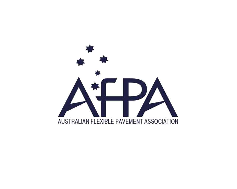 Logo of the Australian Flexible Pavement Association with stars above and the text 'AfPA'.