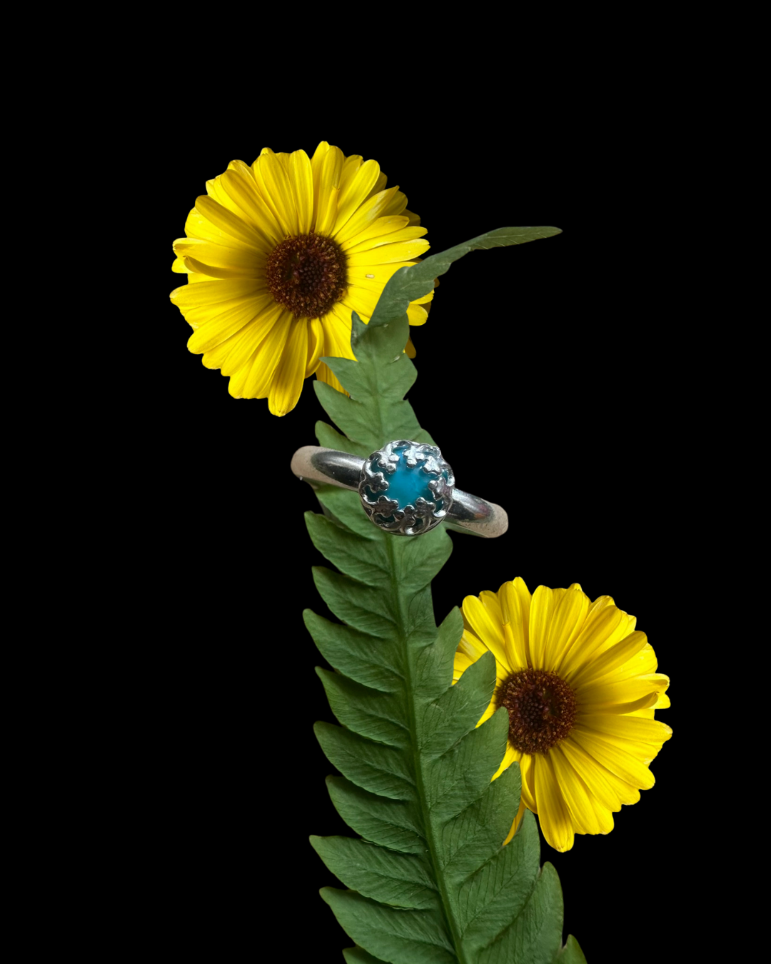 Sweet little Turquoise Ring Size 4.75