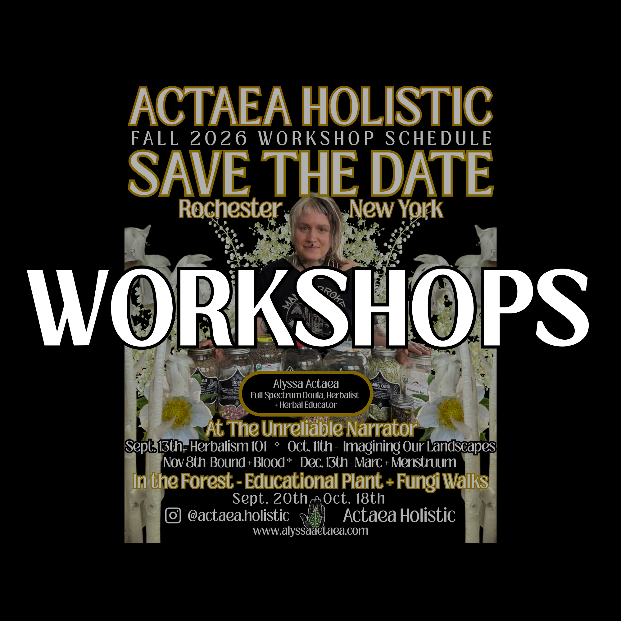Classes + Workshops - Educational Opportunities