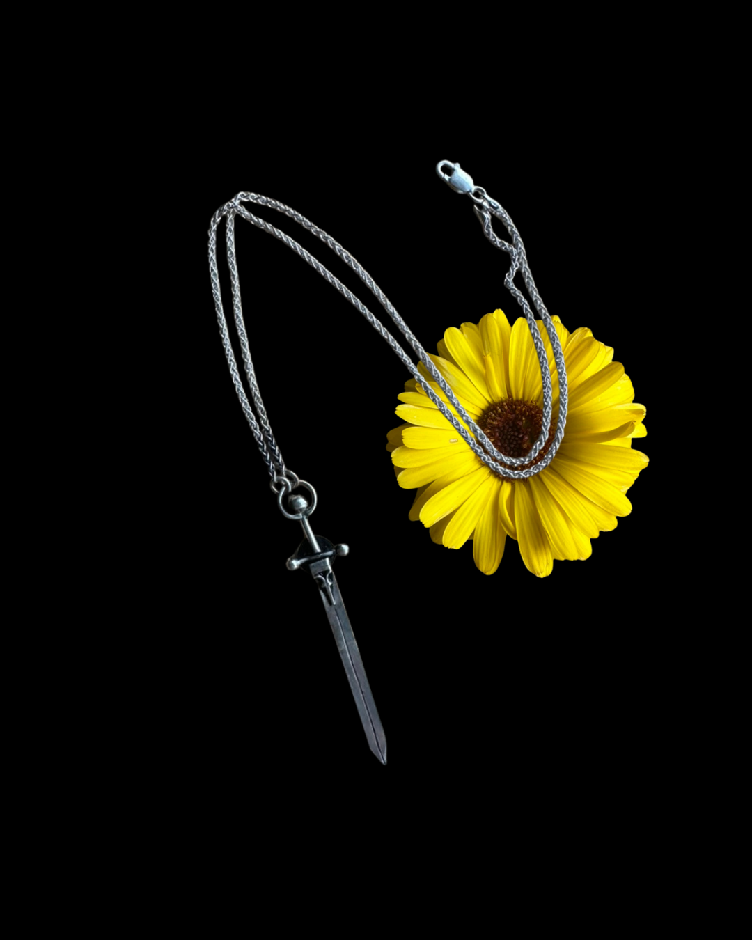Sword Necklace in Sterling Silver