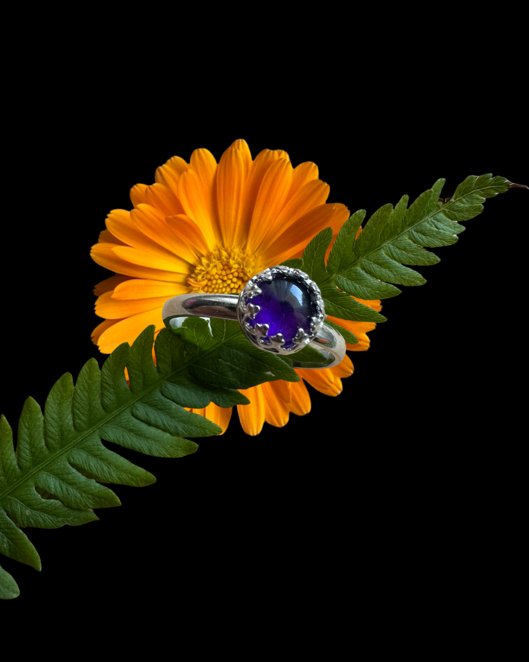 Sweet little Amethyst Ring Size 9.5
