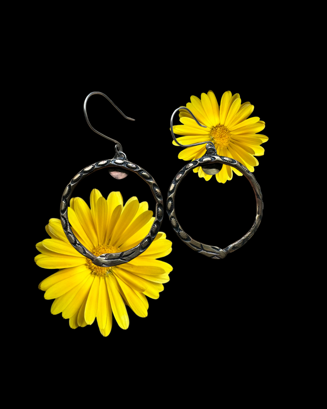 Ouroboros Earrings in Brass