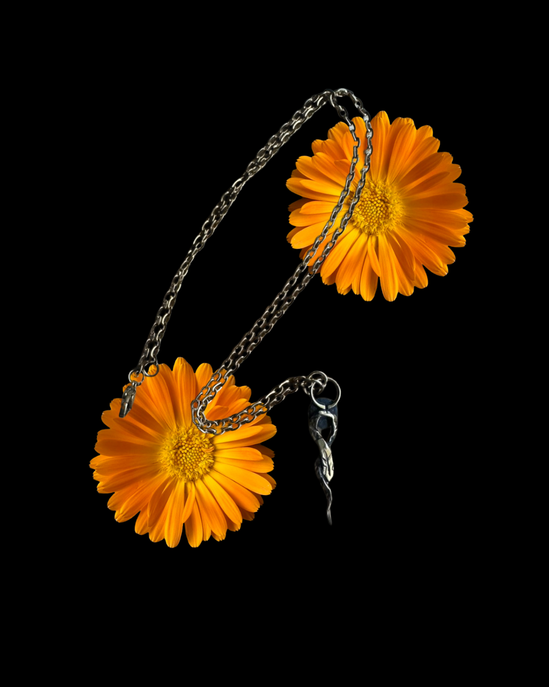 Serpents Slither Brass Necklace - Tiny