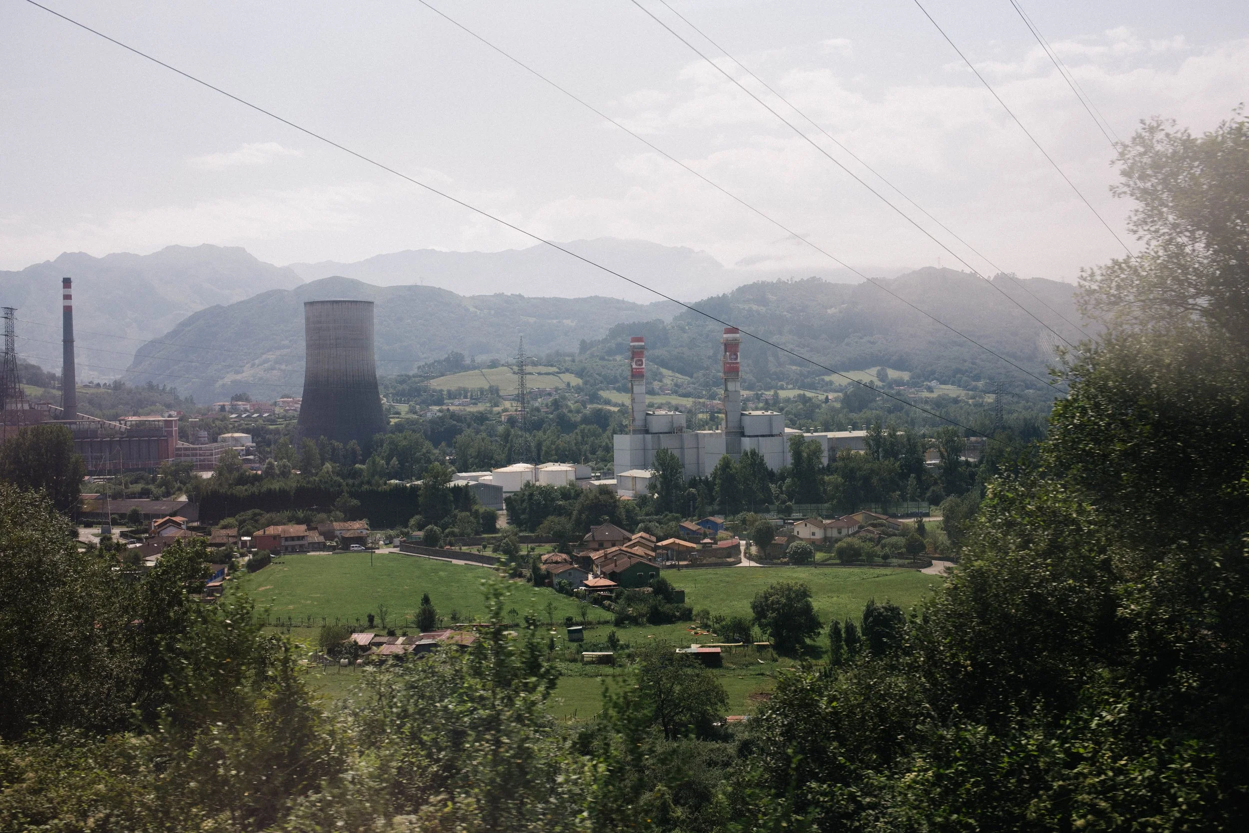  The same town from around a bend. 