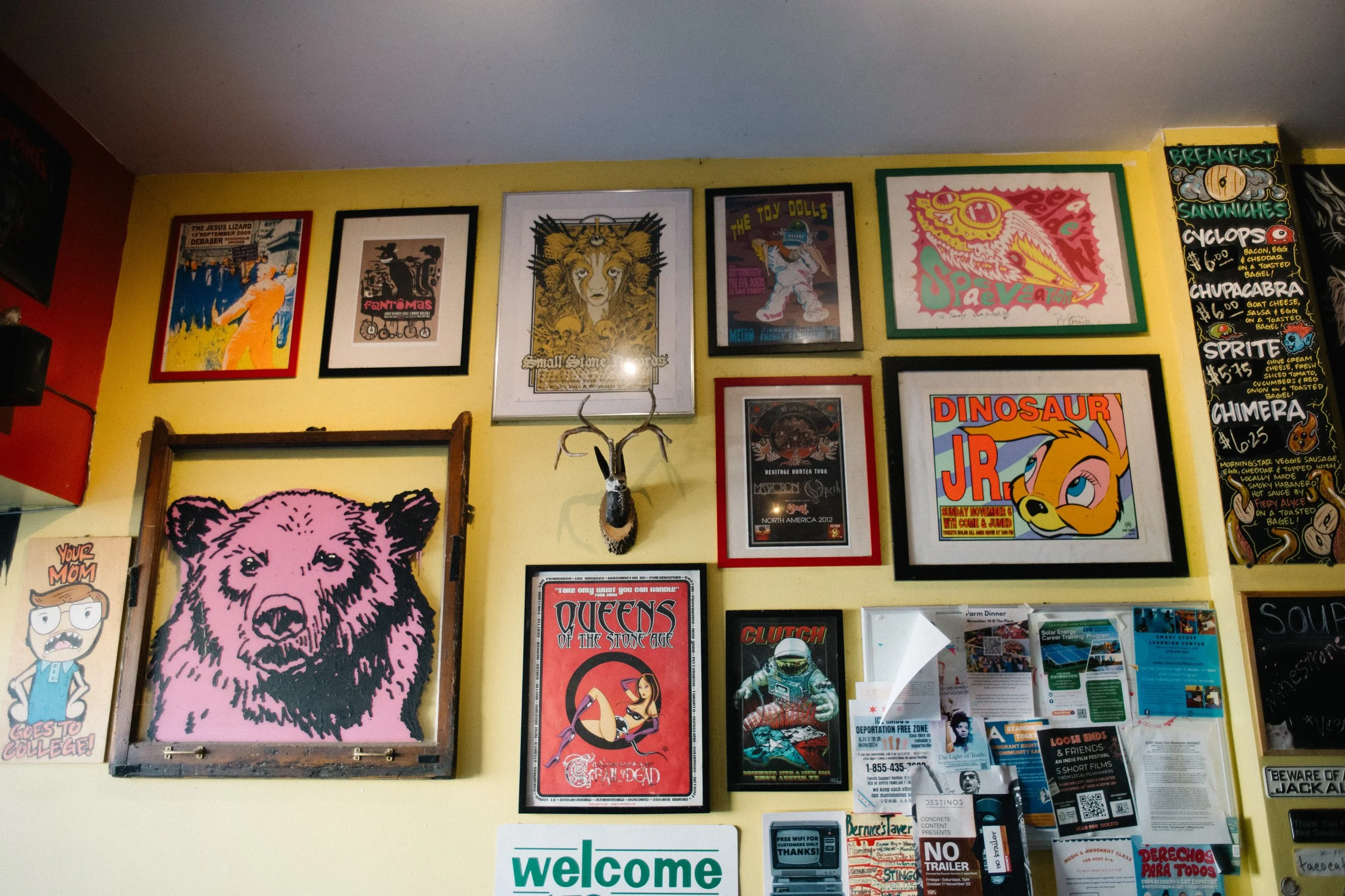  Coffee shop interior. 